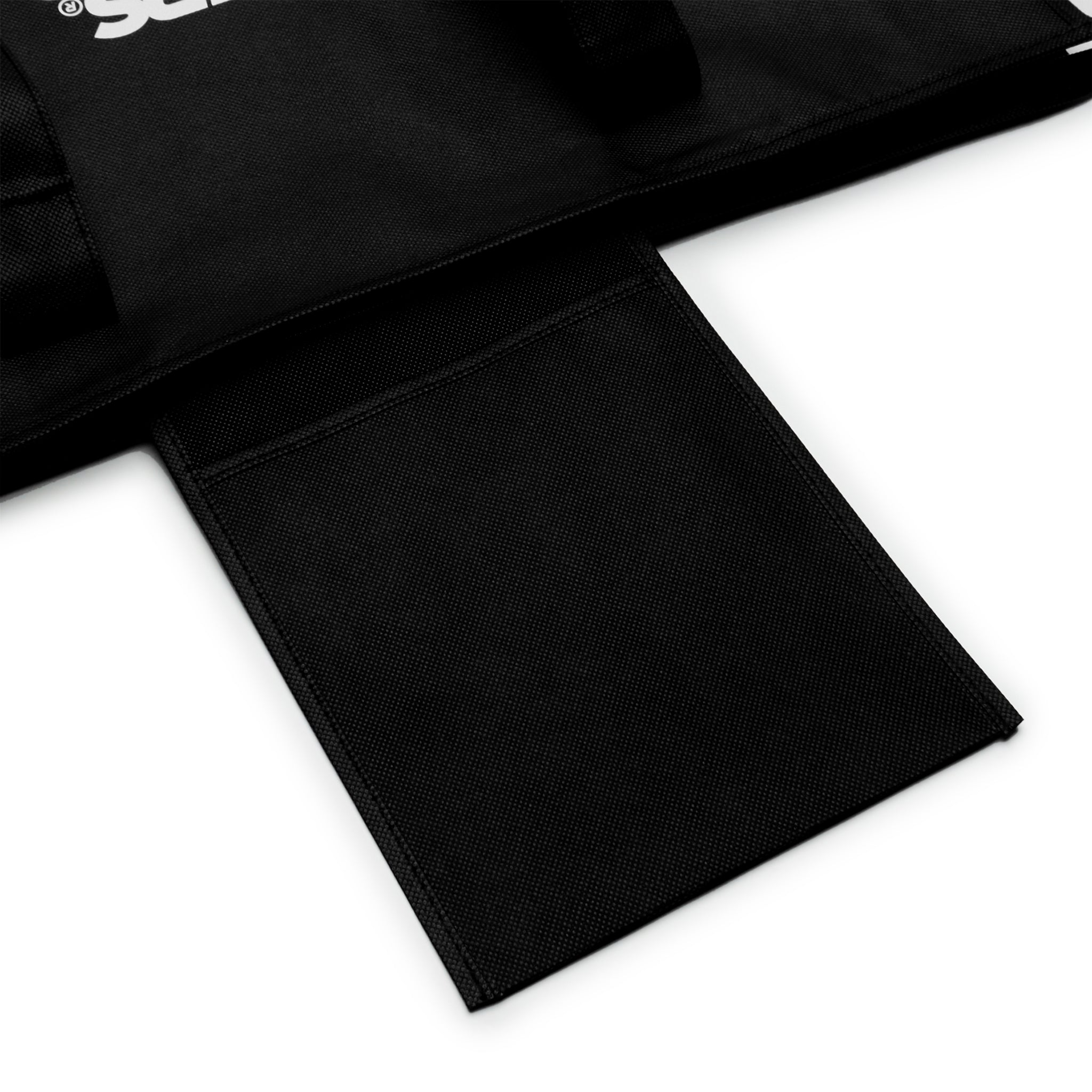 Crepslocker Woven Tote Bag for Women - Stylish Black Canvas Shoulder Bag - Perfect for Shopping, Beach & Daily Use