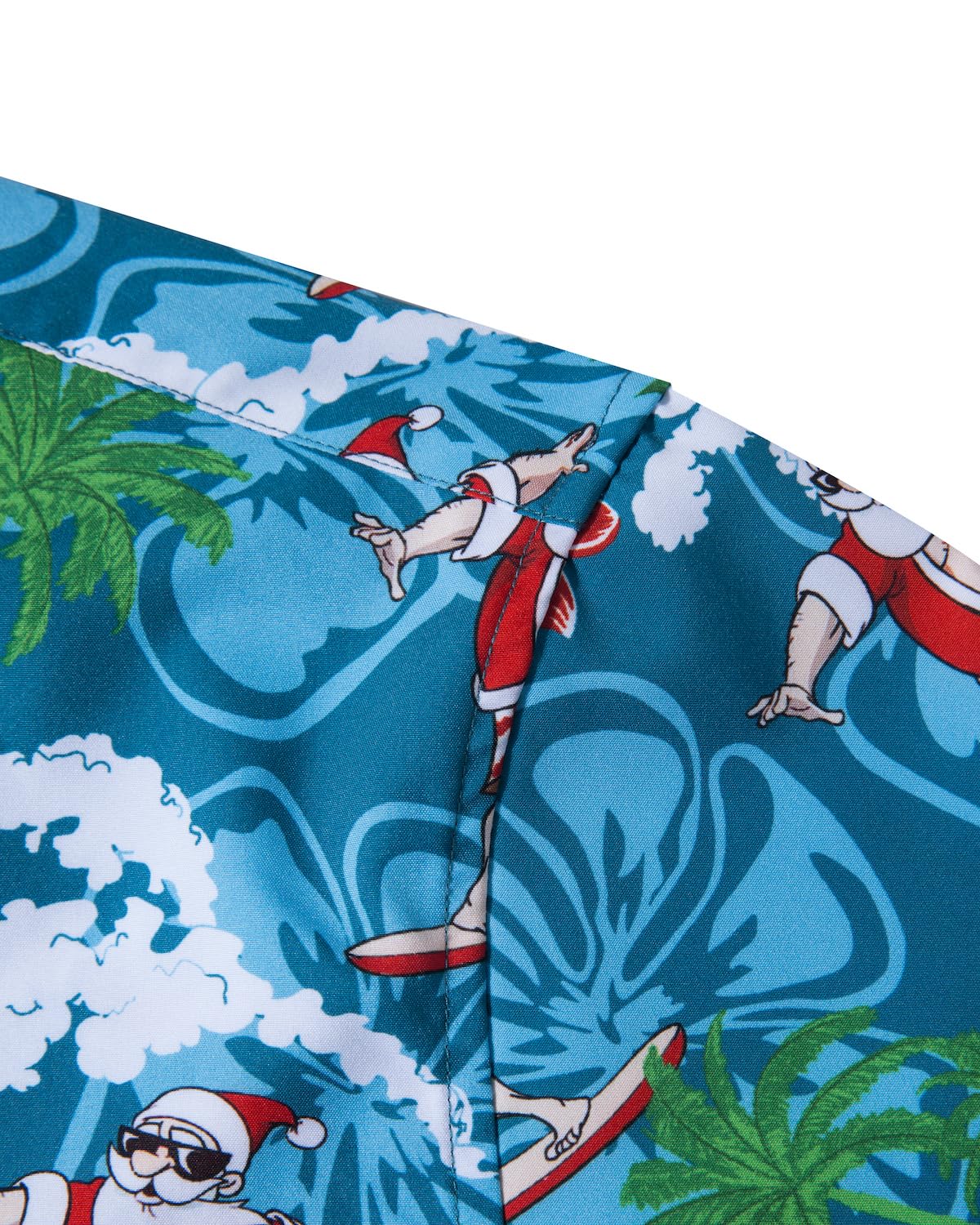 Funny Santa Claus Ugly Christmas Shirt for Men - Holiday Hawaiian Short Sleeve Button Down Dress Shirt - Perfect for Christmas Parties, Office Events & Festive Gatherings