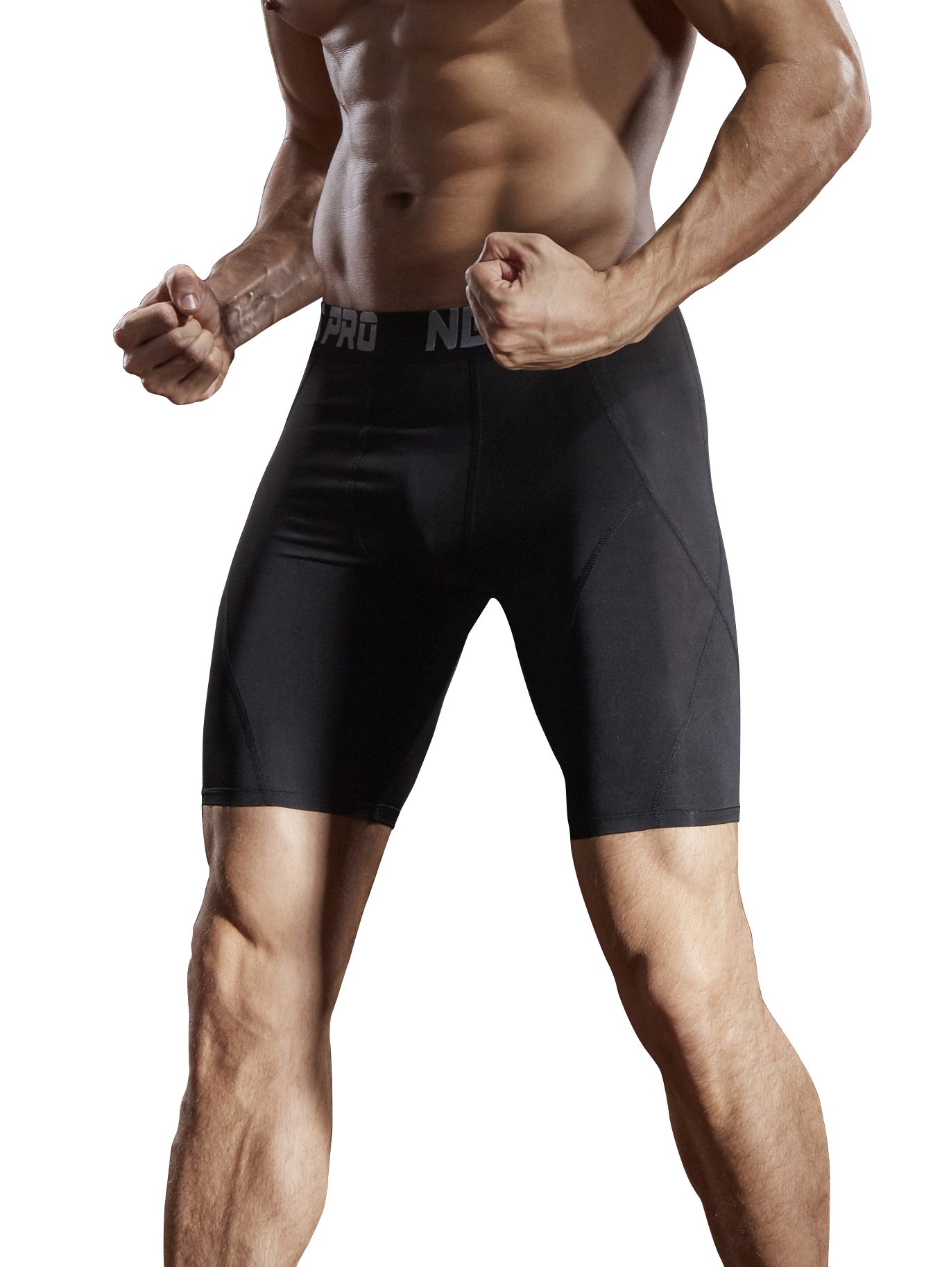 NELEUS 3-Pack Men's Compression Shorts - Breathable Moisture-Wicking Workout Underwear for Running, Gym & Sports Activities