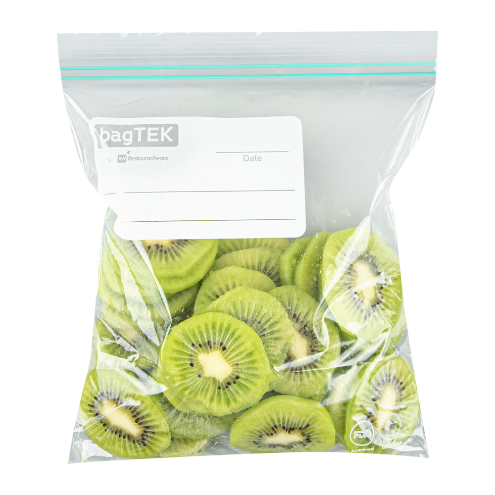 BAG TEK 1 Quart Clear Plastic Zip Bags with Double Zipper - 25 Count Box (7.5