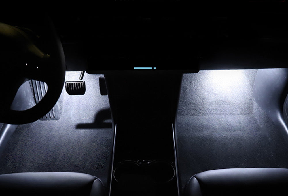 4x High Power LED Interior Light Kit for Tesla Model S 3 X - Upgrade Side Door, Trunk & Cabin Lighting - Bright White Energy Efficient Bulbs for Enhanced Visibility & Modern Look (Perfect for Night Driving & Interior Customization)