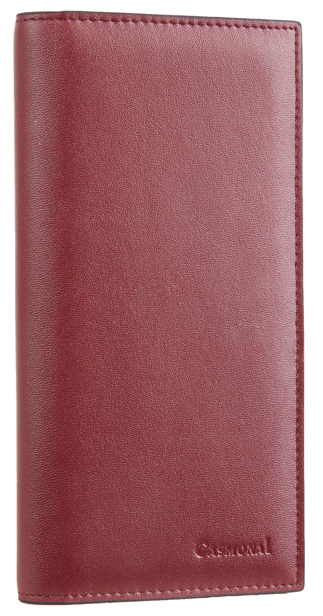 CASMONAL Vegan Leather Checkbook Cover for Men & Women - RFID Blocking Checkbook Holder Wallet - Perfect for Office, Travel & Everyday Use