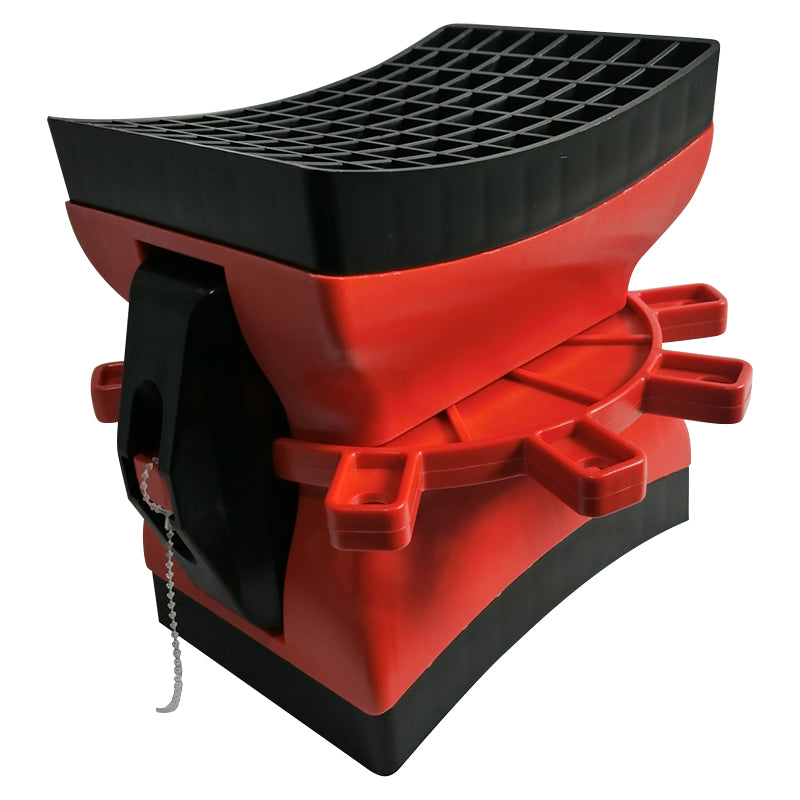 Chock 'n Lock TWC01 Wheel Chocks for Dual Axle Caravan, Boat Trailers & Horse Floats - Secure Parking on Slopes & Uneven Ground