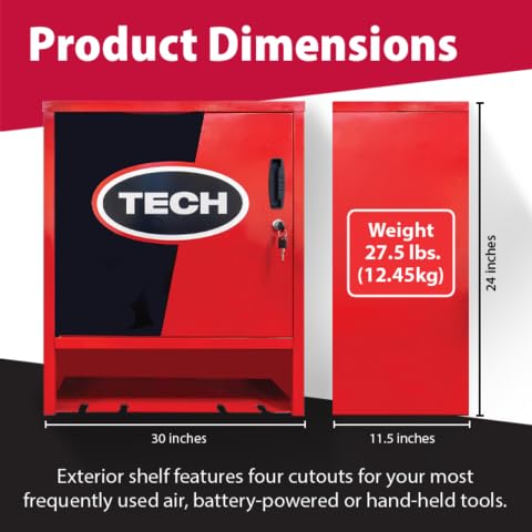 Wall-Mount Tire Repair Cabinet - Heavy Duty Storage Organizer for Tire Repair Tools, Materials & Chemicals | Perfect for Auto Shops, Garages & Mobile Tire Service Vehicles