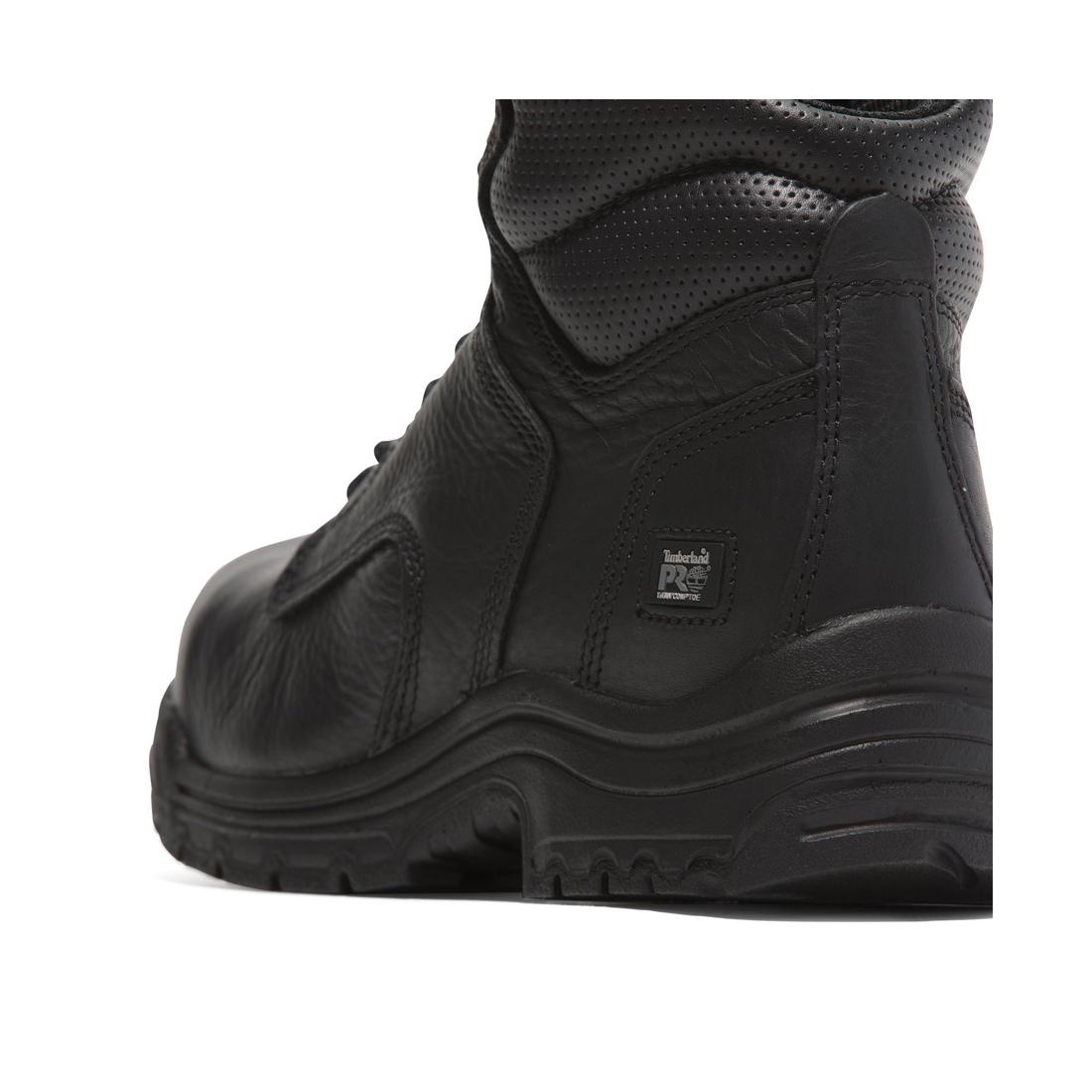 Titan 6 Inch Composite Toe Work Boots for Men - Black Safety Shoes for Construction, Warehouse & Outdoor Work | ASTM F2413 Certified