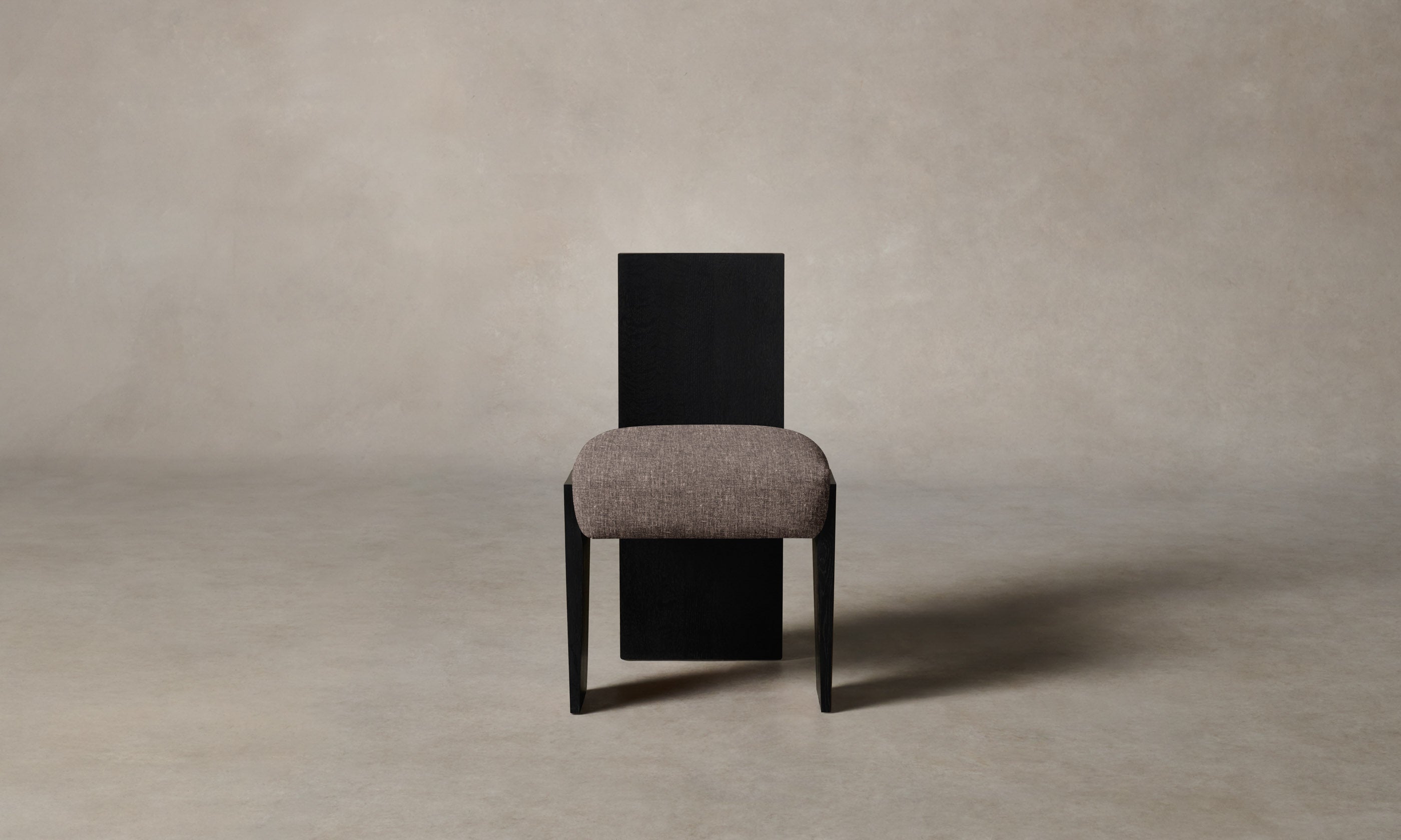 Garrett Dining Chair - Heritage Belgian Linen Upholstery in Carob Brown | Modern Farmhouse Dining Room Furniture for Kitchen & Breakfast Nook