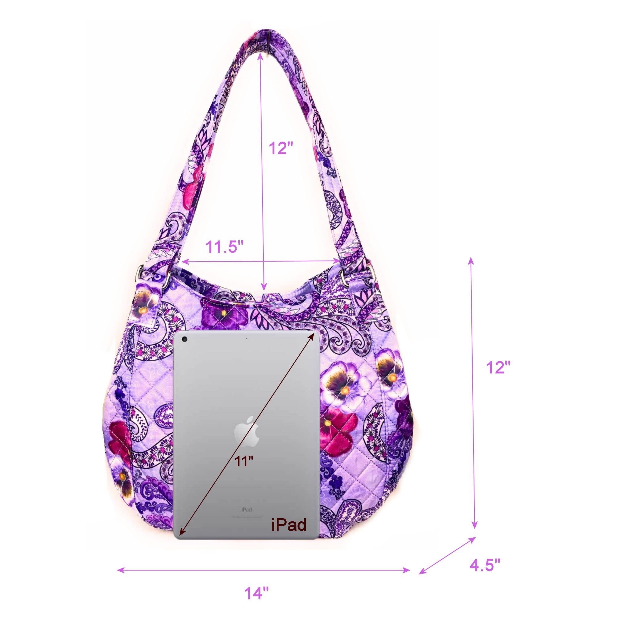 Quilted Shoulder Tote Bag for Women - Stylish Handbag with Padded Straps - Perfect for Work, Travel & Shopping