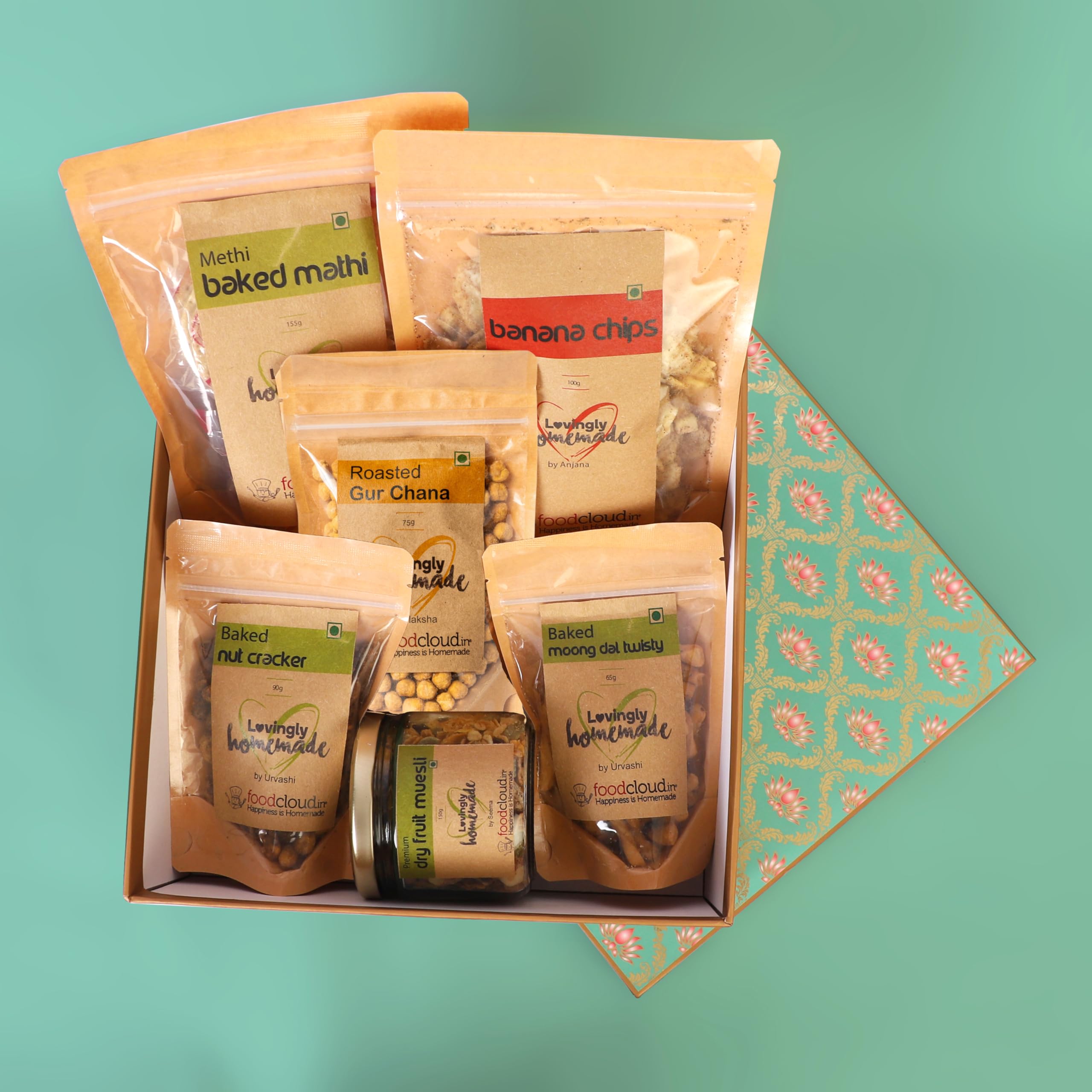 Eco-Friendly Green Lotus Gift Box for Packaging (25x25x10cm) - Holds Up to 2kg, Multipurpose Present Box for Birthdays, Weddings & Corporate Gifts - 1 Pack Sustainable Gift Hamper for All Occasions - Perfect for Chocolate, Wine & Luxury Gift Packaging