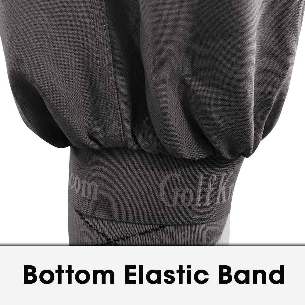 Premium Charcoal Microfiber Men's Plus Fours - Breathable & Comfortable Golf Pants for Men - Perfect for Golfing, Casual Wear & Outdoor Activities
