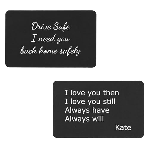 Black: 2 sides text engraving