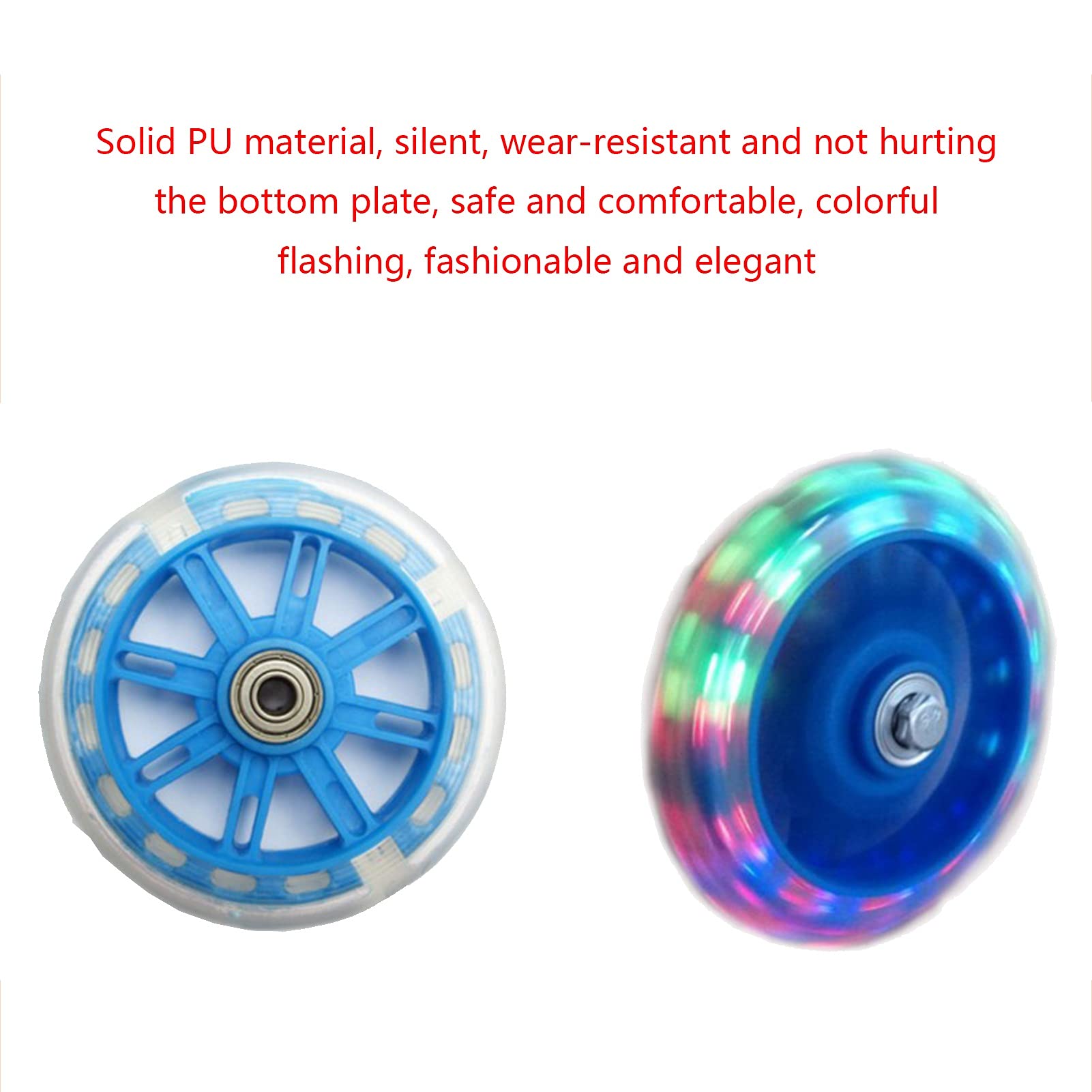 12-20 Inch Kids Bike Training Wheels - Stable Replacement Balance Wheels with Flashing Lights for Safe Learning & Outdoor Play