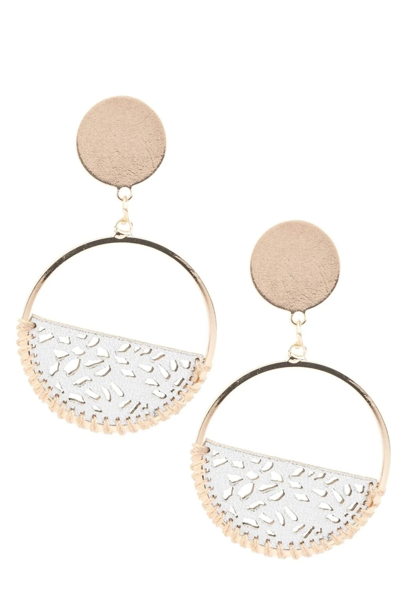 Sweet Caroline Earrings - Elegant Dangle Earrings for Women, Gold Plated Hoop Earrings, Perfect for Parties, Weddings & Everyday Wear
