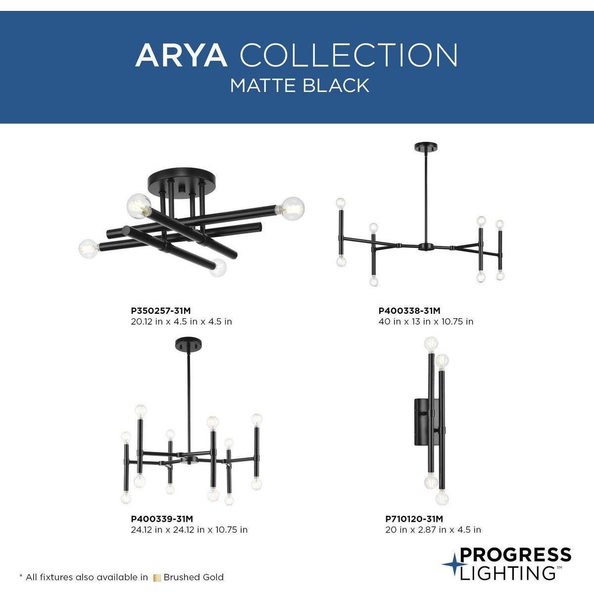 Arya 12-Light Modern Crystal Chandelier for Dining Room - Elegant Ceiling Light Fixture for Home Decor, Living Room & Bedroom Lighting