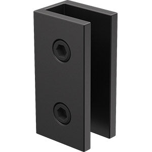 Frameless Shower Screen Glass Wall Bracket - Heavy Duty Matt Black Finish for Modern Bathroom & Shower Enclosure Installation