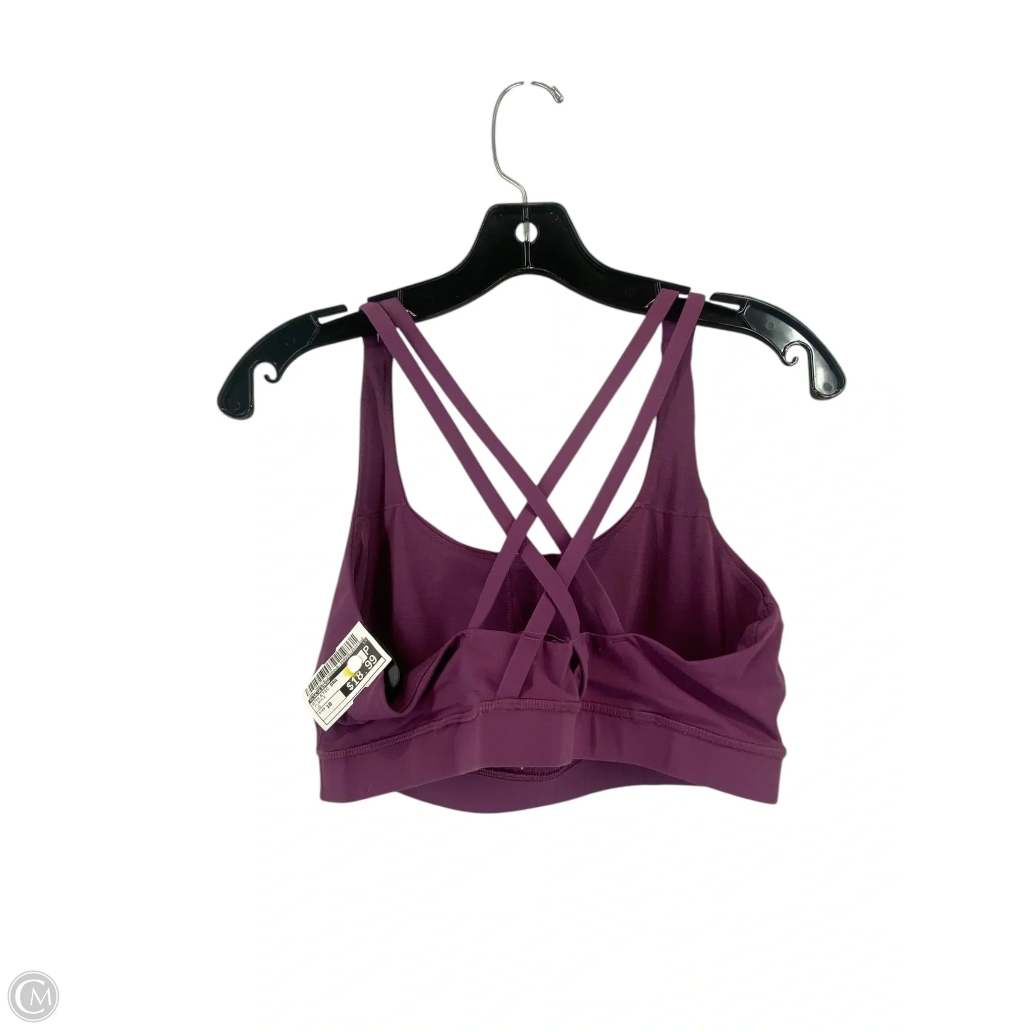 Lululemon Purple Athletic Sports Bra Size 10 - High Support Workout Top for Running, Yoga & Gym