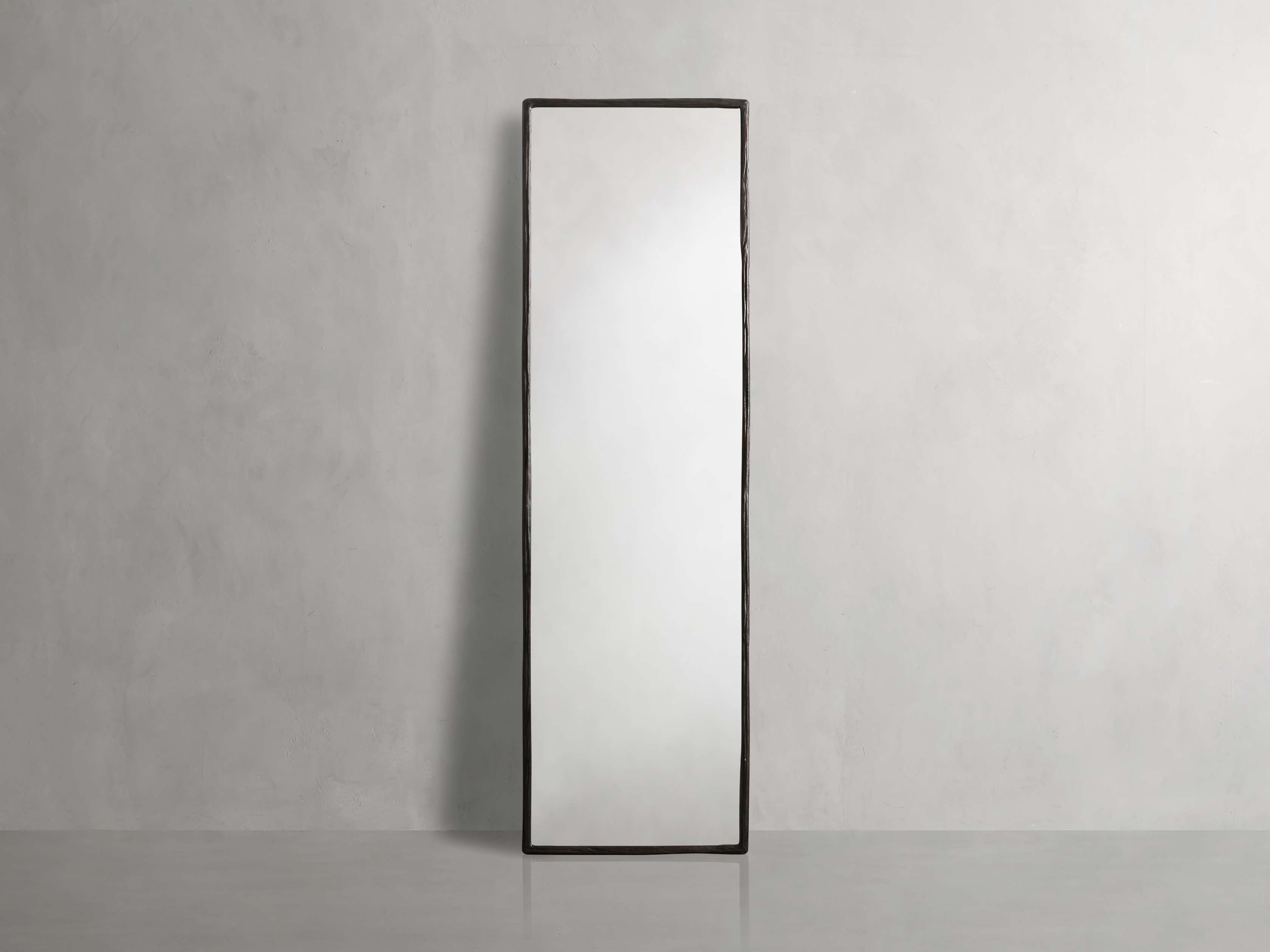 Full Length Narrow Floor Mirror - Slim Freestanding Standing Mirror for Bedroom, Living Room, Entryway - Modern Home Decor & Space-Saving Design (Arren)