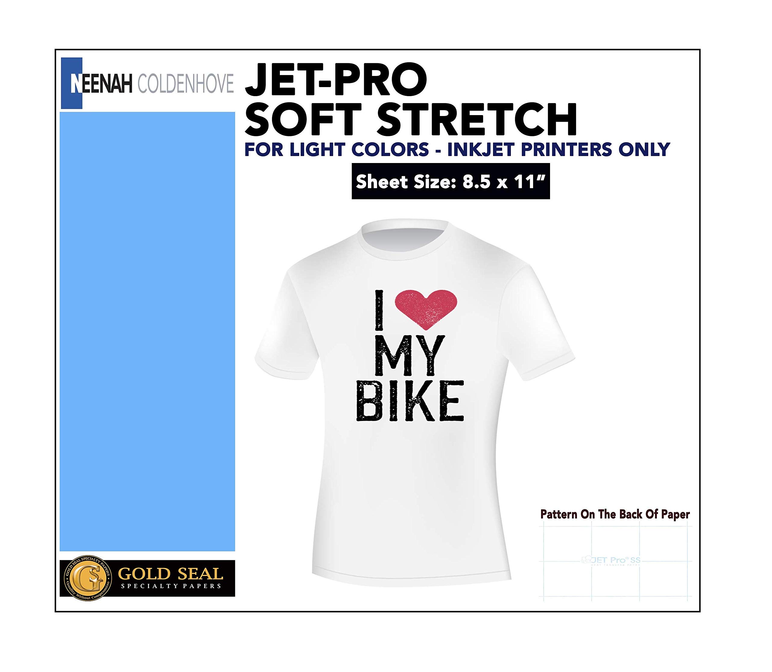 Jet-PRO SS JETPRO SOFSTRETCH Iron On Heat Transfer Paper - 8.5