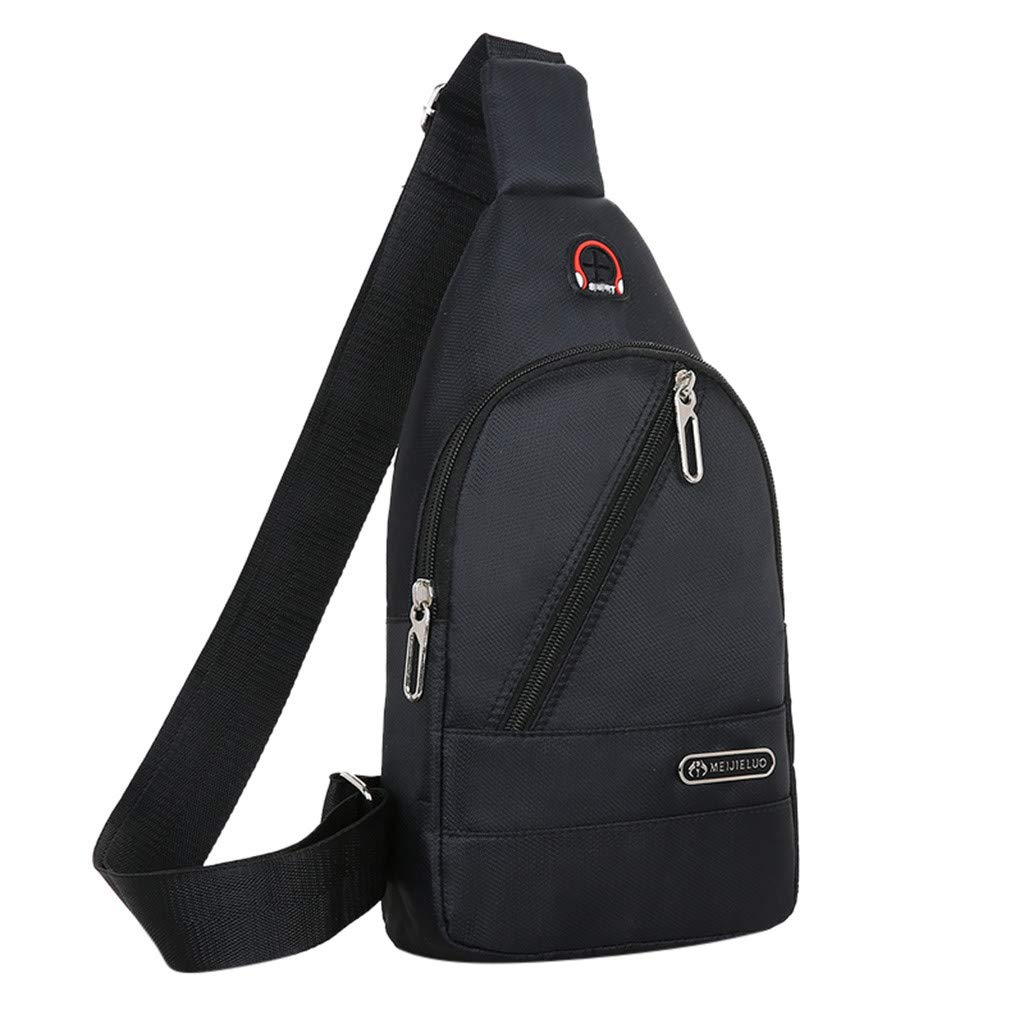 Men's Crossbody Messenger Bag - Casual Chest Bag for Daily Use & Travel