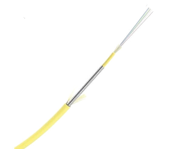 24 Core 250um Singlemode OS2 Armored Plenum Cable - Indoor Fiber Optic Cable for High-Speed Data Transmission in Data Centers & Telecom Networks