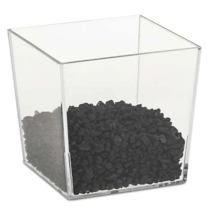 Comatec 2 oz Square Mini Glass - Small Drinking Glass for Whiskey, Vodka, Shots & Cocktails - Perfect for Home Bar, Parties & Gifts