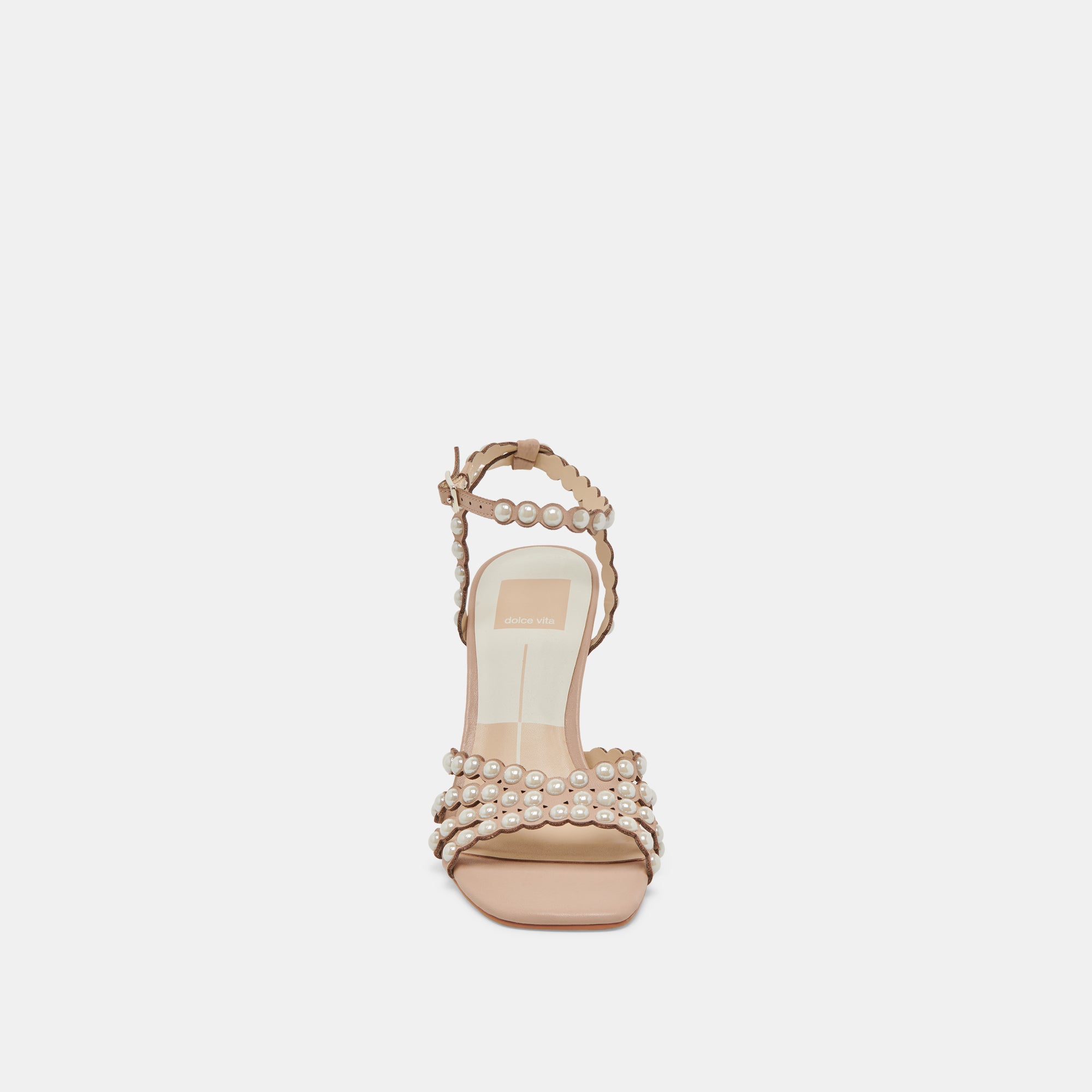 HELLEN PEARL High Heels - Light Blush Leather Pumps for Women | Elegant Dress Shoes for Weddings, Parties & Office Wear