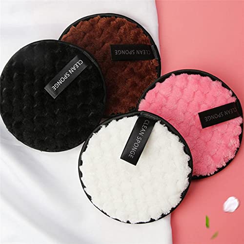 2-Pack Reusable Double Layer Round Makeup Remover Pads - Soft Face Cleansing Sponges for Gentle Makeup Removal | Home & Salon Use | Eco-Friendly Washable Cotton Puffs (Multicolor) | Perfect for Daily Skincare & Travel Beauty Routine