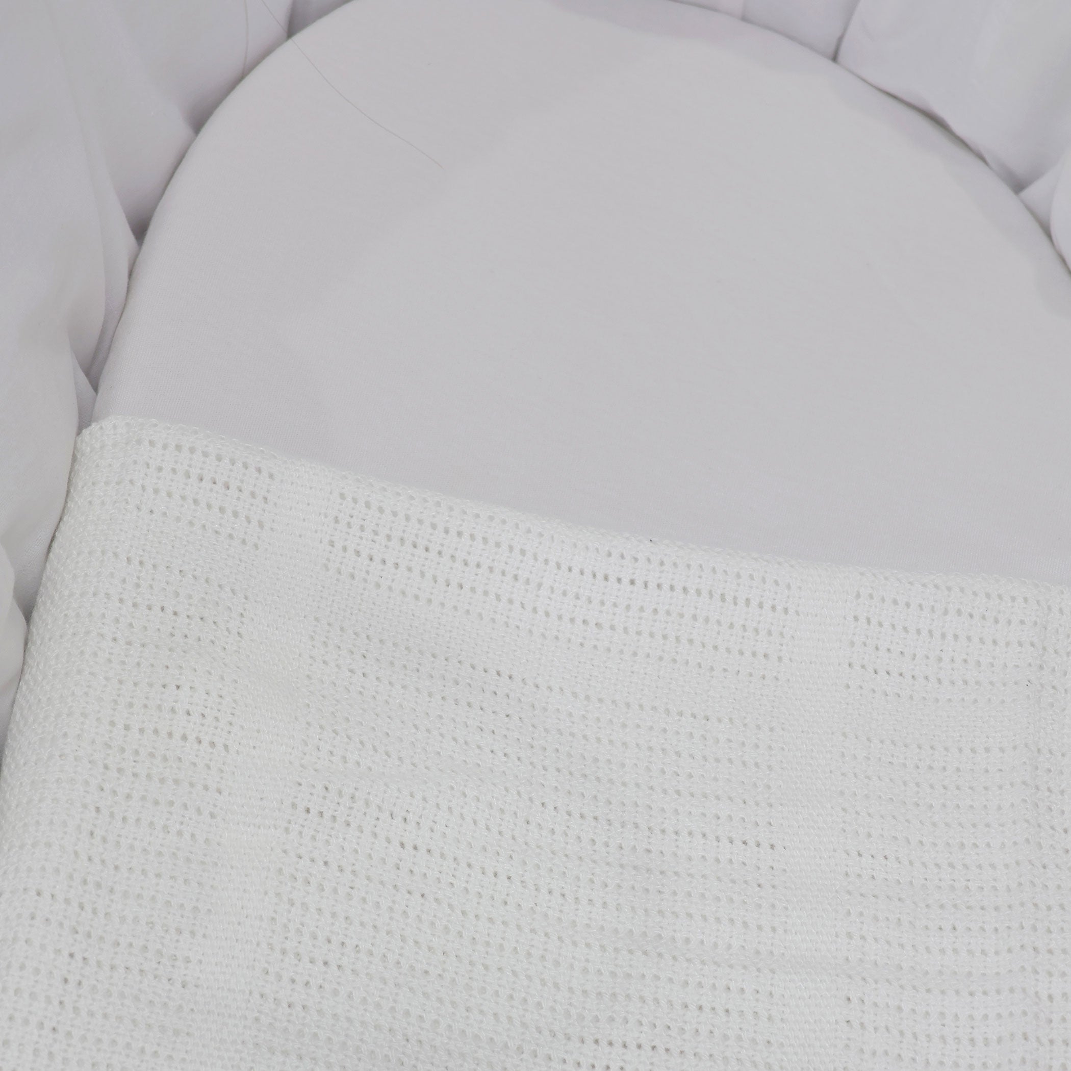Soft & Breathable Bamboo White 2-Pack Cellular Blankets for Baby - Perfect for Nursery, Swaddling & Stroller Use
