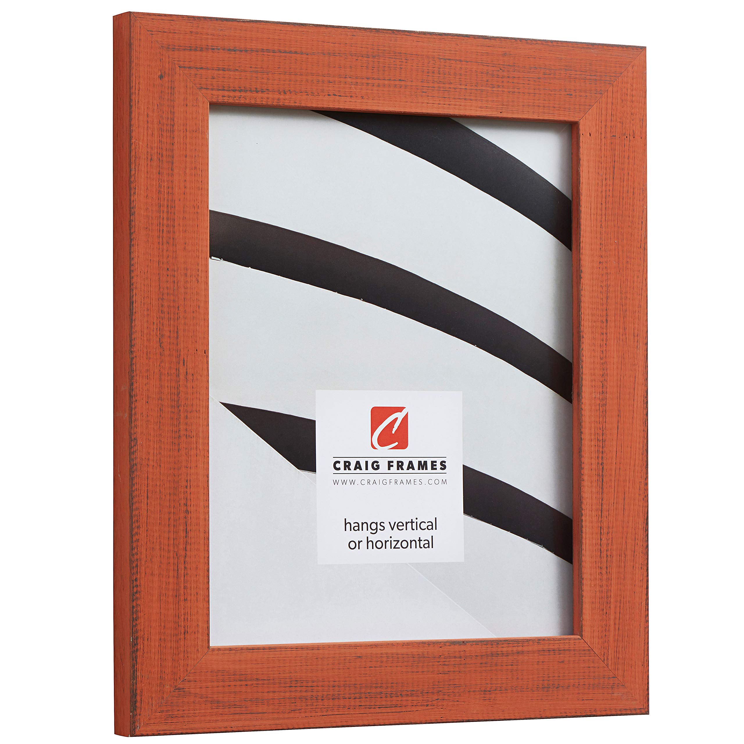 Craig Frames Jasper 8x9 Inch Picture Frame in Bourbon Orange - Perfect for Home & Office Decor