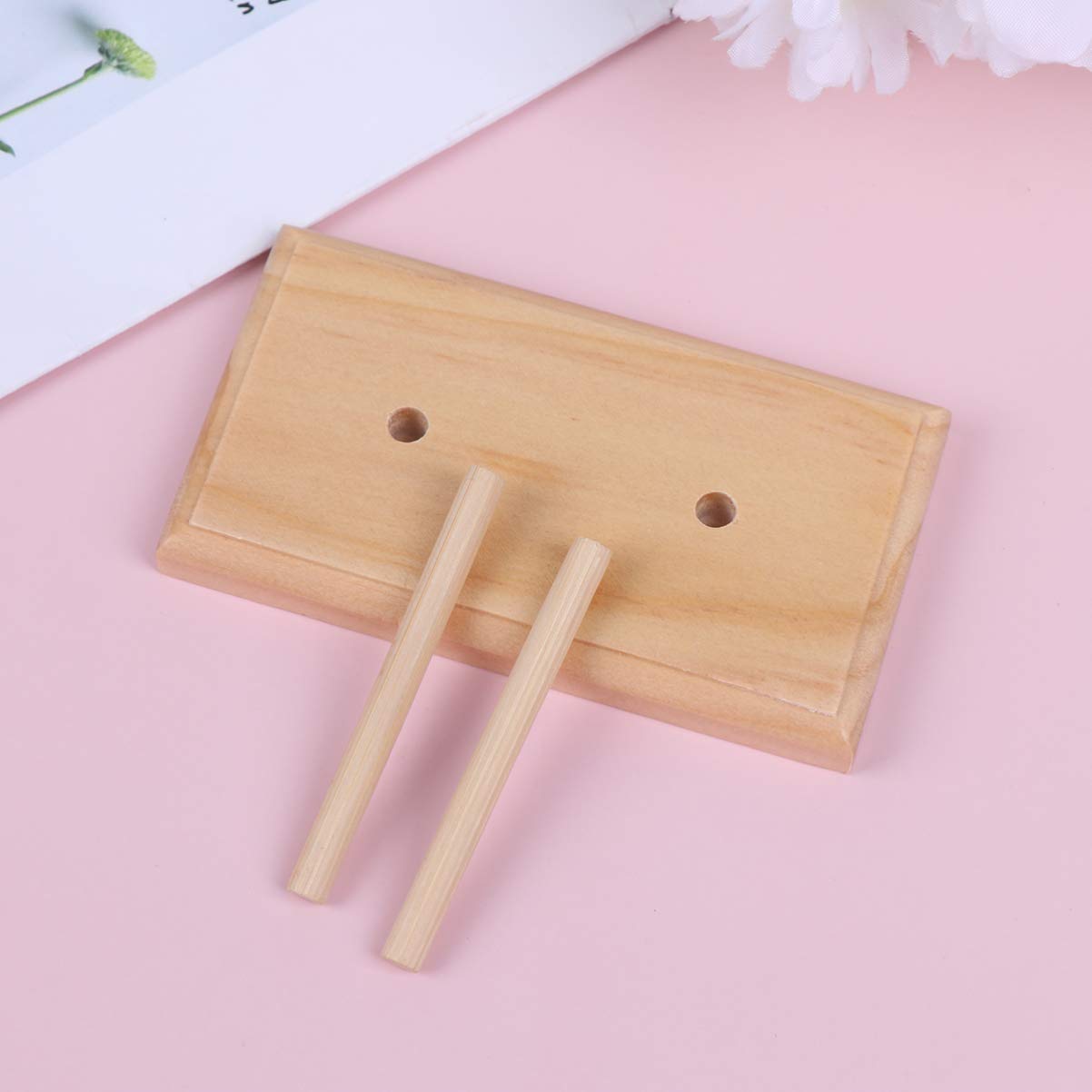 1PC Wooden Embroidery Spool Rack - Beaded Thread Stand, Silk Thread Holder & Braiding Tool Organizer for DIY Crafting, Sewing & Needlework - Perfect for Home, Studio & Gift Use