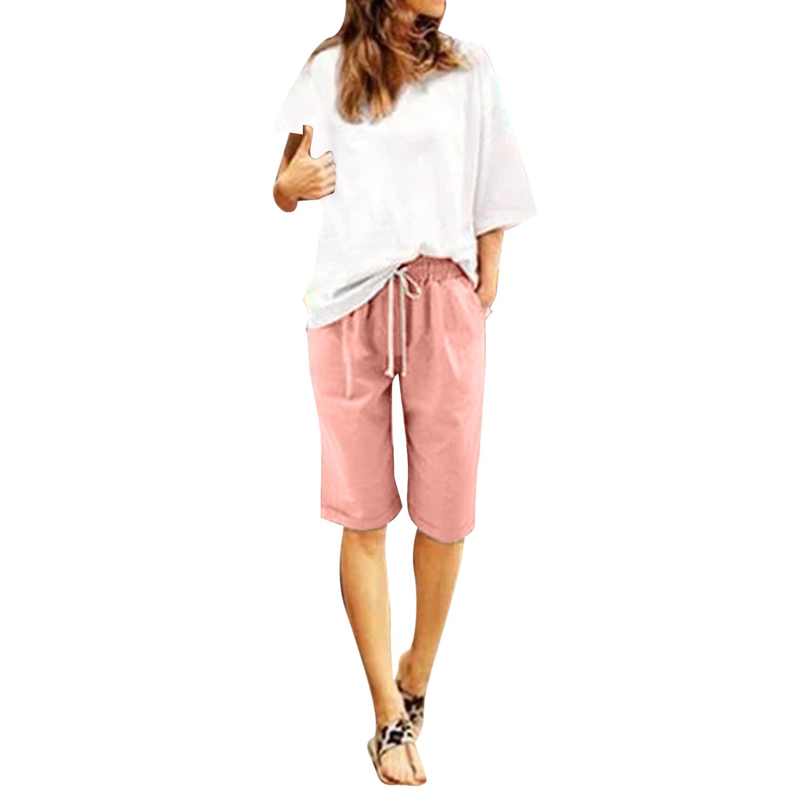 Plus Size Bermuda Shorts for Women - Stretchy 13