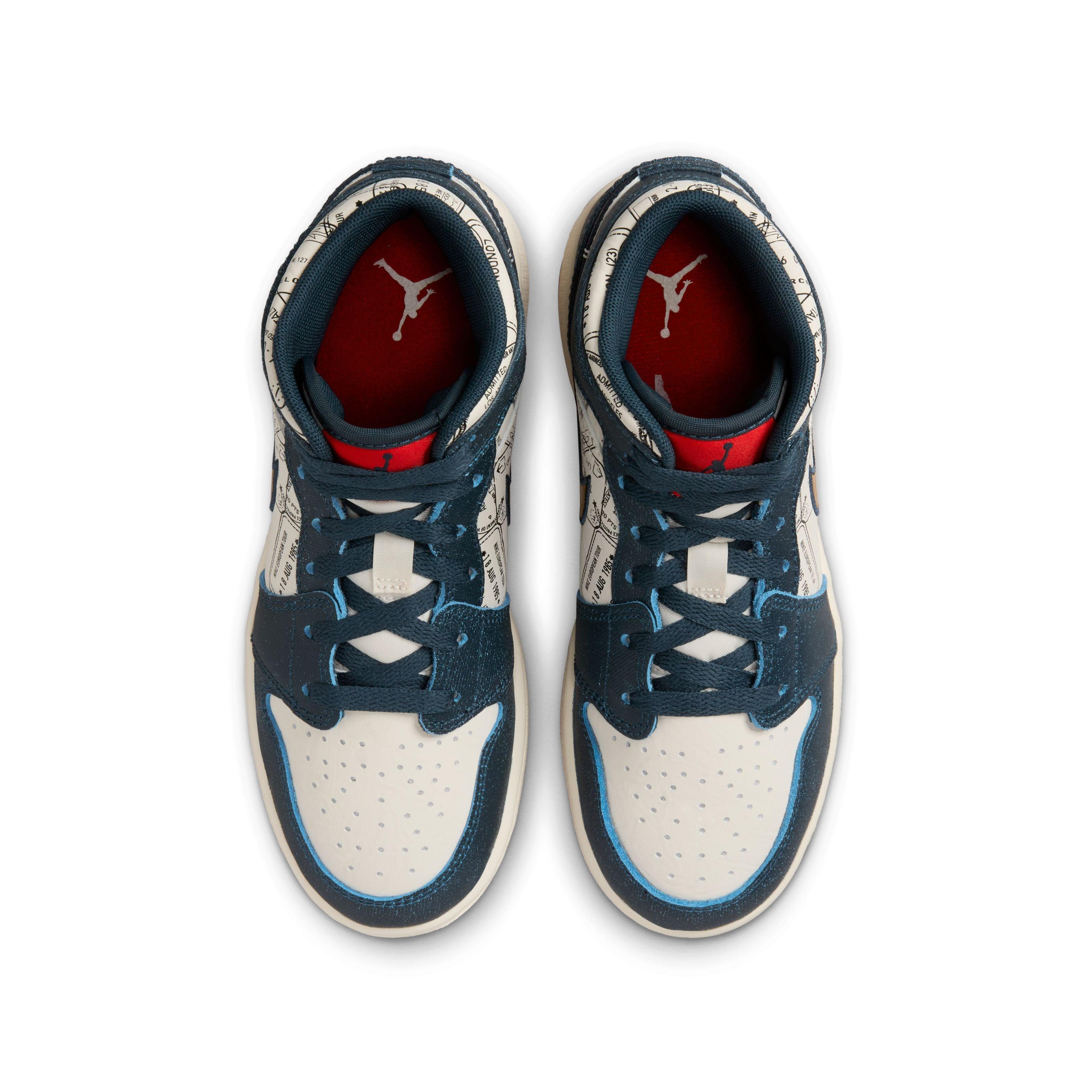 Kids Air Jordan 1 Mid SE 'Take Flight' Basketball Shoes - Comfortable Sneakers for Boys & Girls - Perfect for School, Sports & Casual Wear