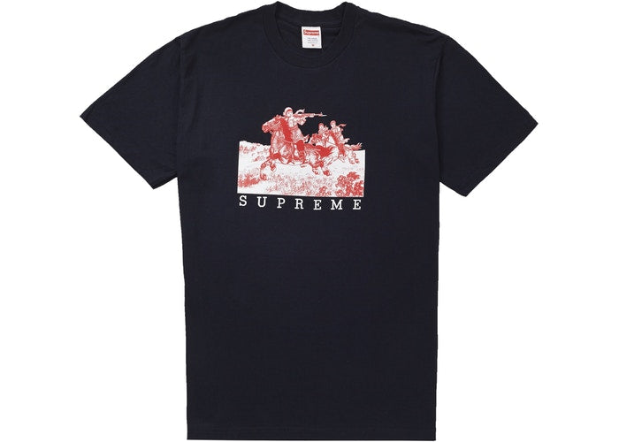Men's Riders Tee - Soft Cotton Crew Neck T-Shirt in Navy Blue | Casual Wear & Everyday Outfit for Men
