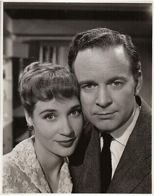 Original 1957 Portrait Photo of Sylvia Syms & Tony Britton - Vintage Birthday Gift for Movie Lovers & Classic Film Collectors - Perfect for Home Decor, Theater Rooms, and Nostalgic Gift Ideas