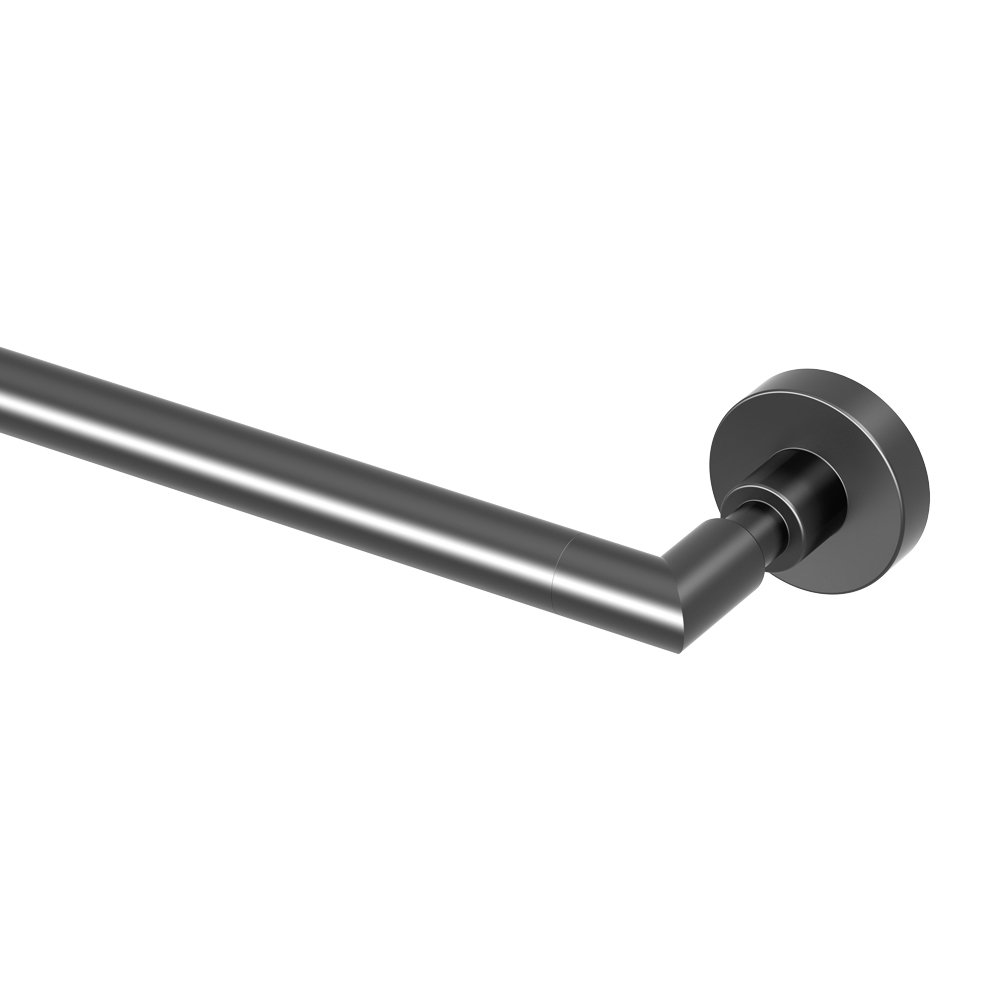 Gatco 5501 18-Inch Matte Black Wall Mounted Towel Bar - Heavy Duty Bathroom Towel Holder for Modern & Luxury Home Decor - Perfect for Bathrooms, Spas, and Guest Rooms