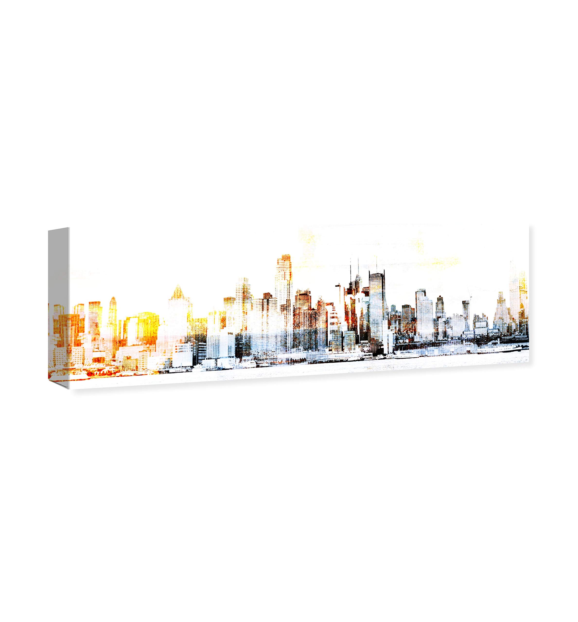 Oliver Gal Artist Co. New York Lights Canvas Wall Art Print - 30x36 Inch City Skyline Home Decor in Black & Yellow - Perfect for Living Room, Bedroom & Office Décor