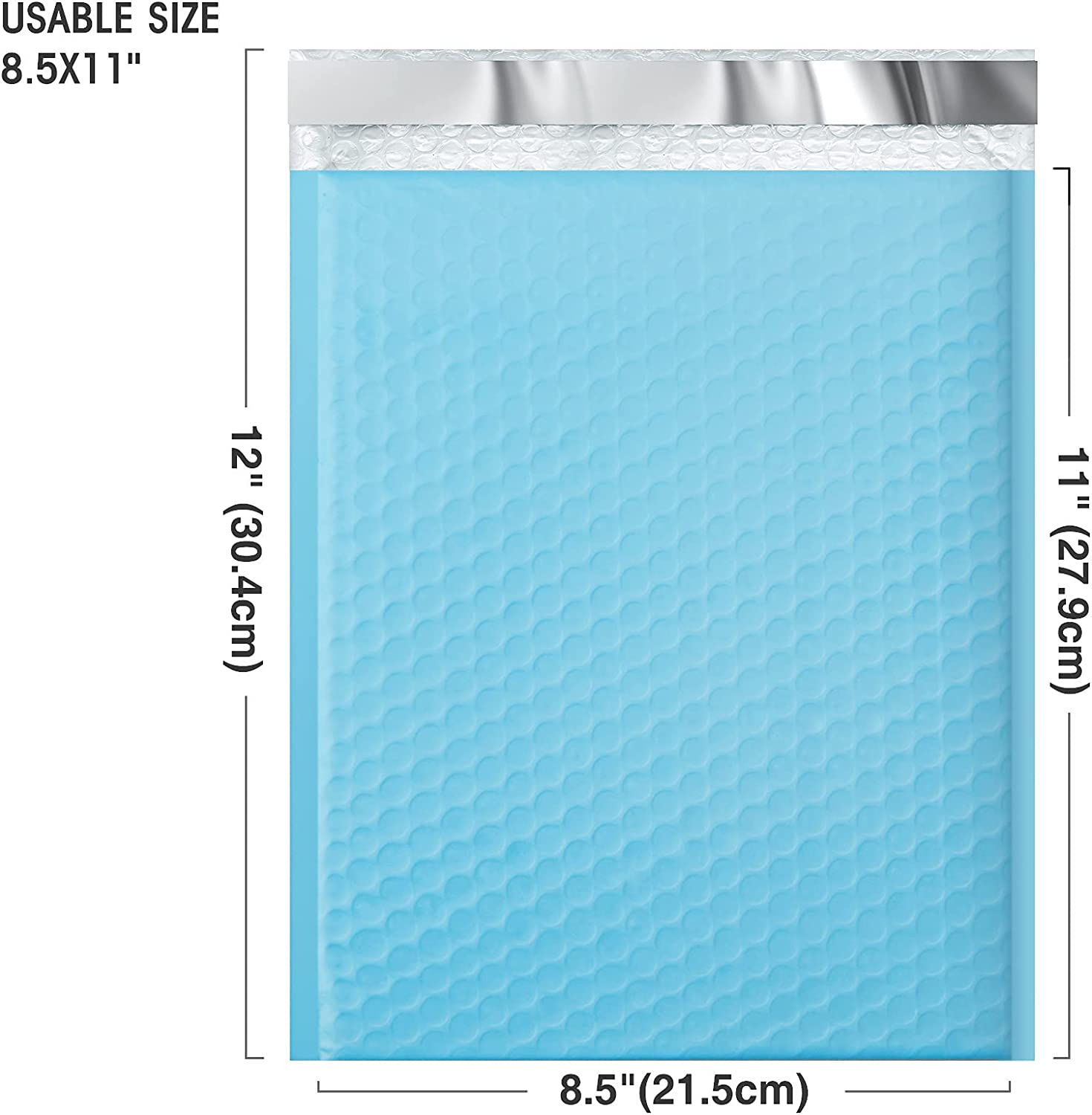 8.5x12 Bubble Mailer Padded Envelope - Waterproof & Tear-Resistant Shipping Envelopes for Ecommerce, Small Packages & Documents | Blue | Perfect for Online Sellers, Amazon FBA & USPS Shipping