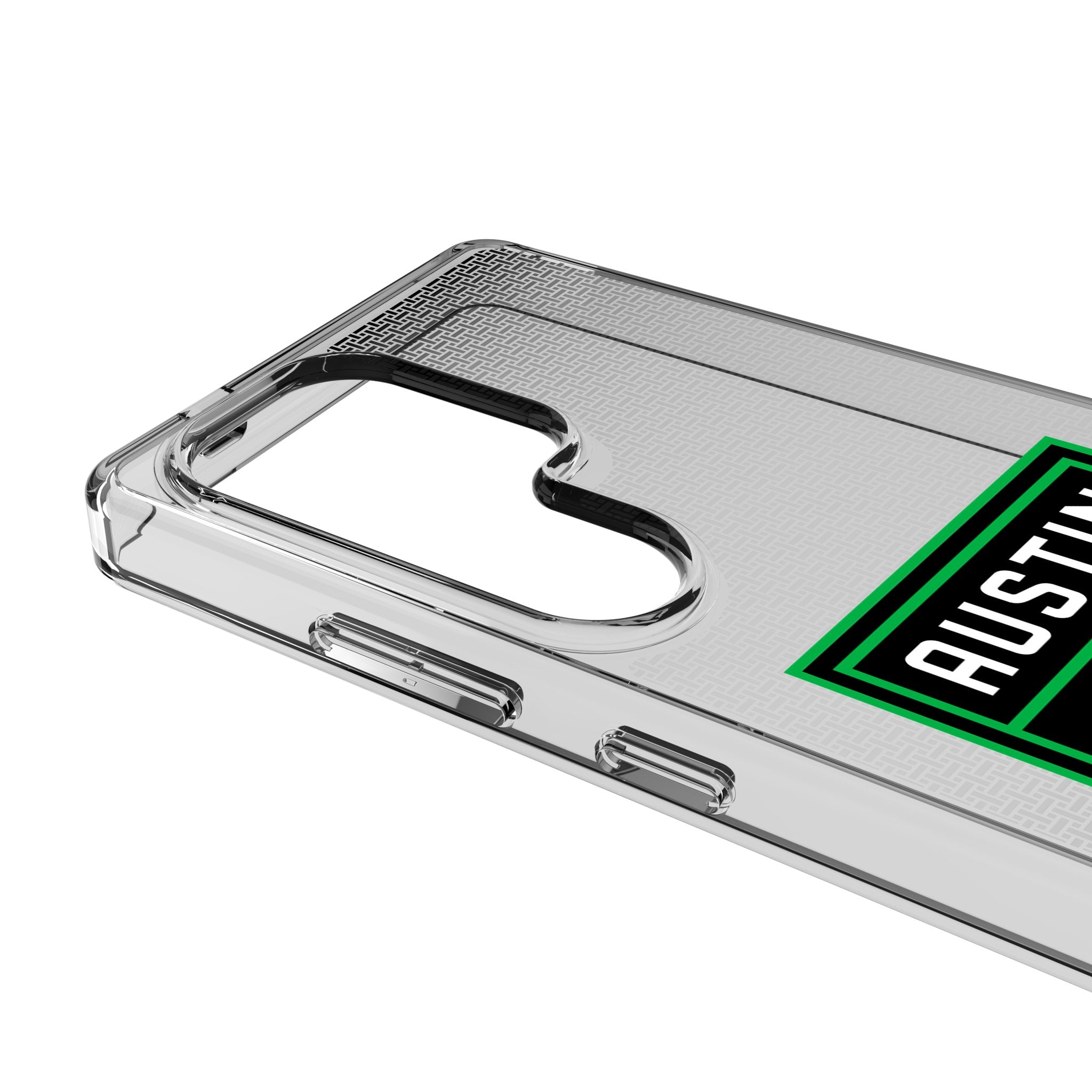 Austin FC Linen Clear Phone Case for Samsung Galaxy - Slim Protective Cover with Team Logo - Perfect for Fans, Game Days & Everyday Use