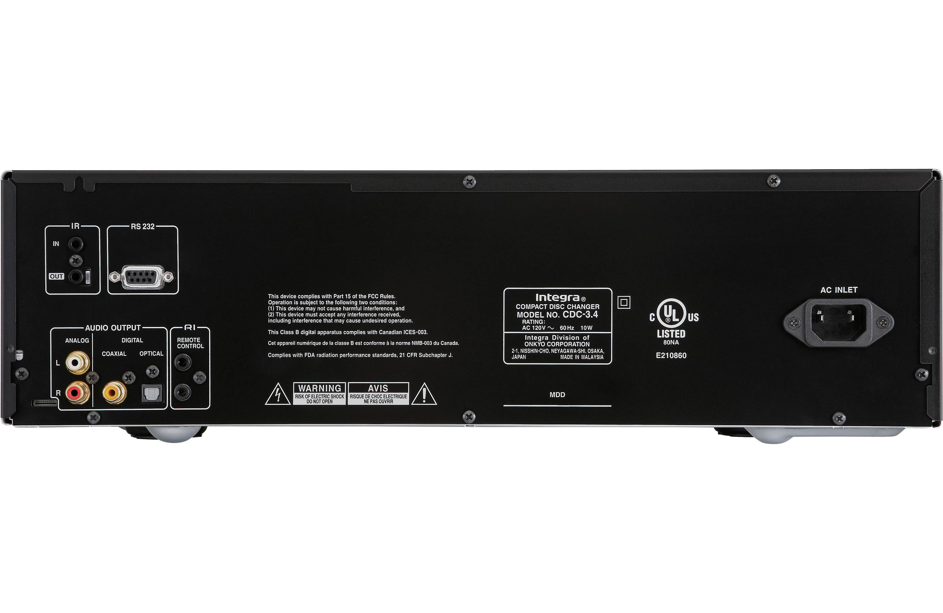 Integra CDC 3.4 6-Disc CD Changer | Multi-Disc Car Audio Player | Perfect for Road Trips & Long Commutes