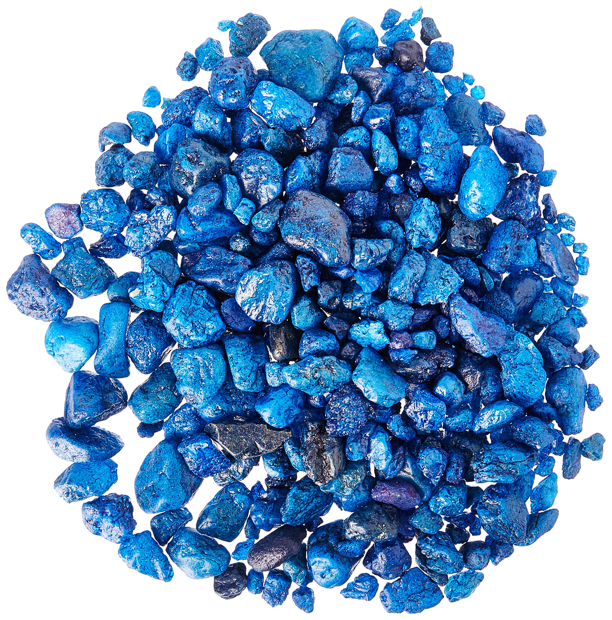 Premium Terrarium Substrates - 5-Pound Marine Blue Gravel for Reptile Tanks, Aquariums & Plant Terrariums - Natural Decorative Sand for Hermit Crabs, Geckos & Small Pets