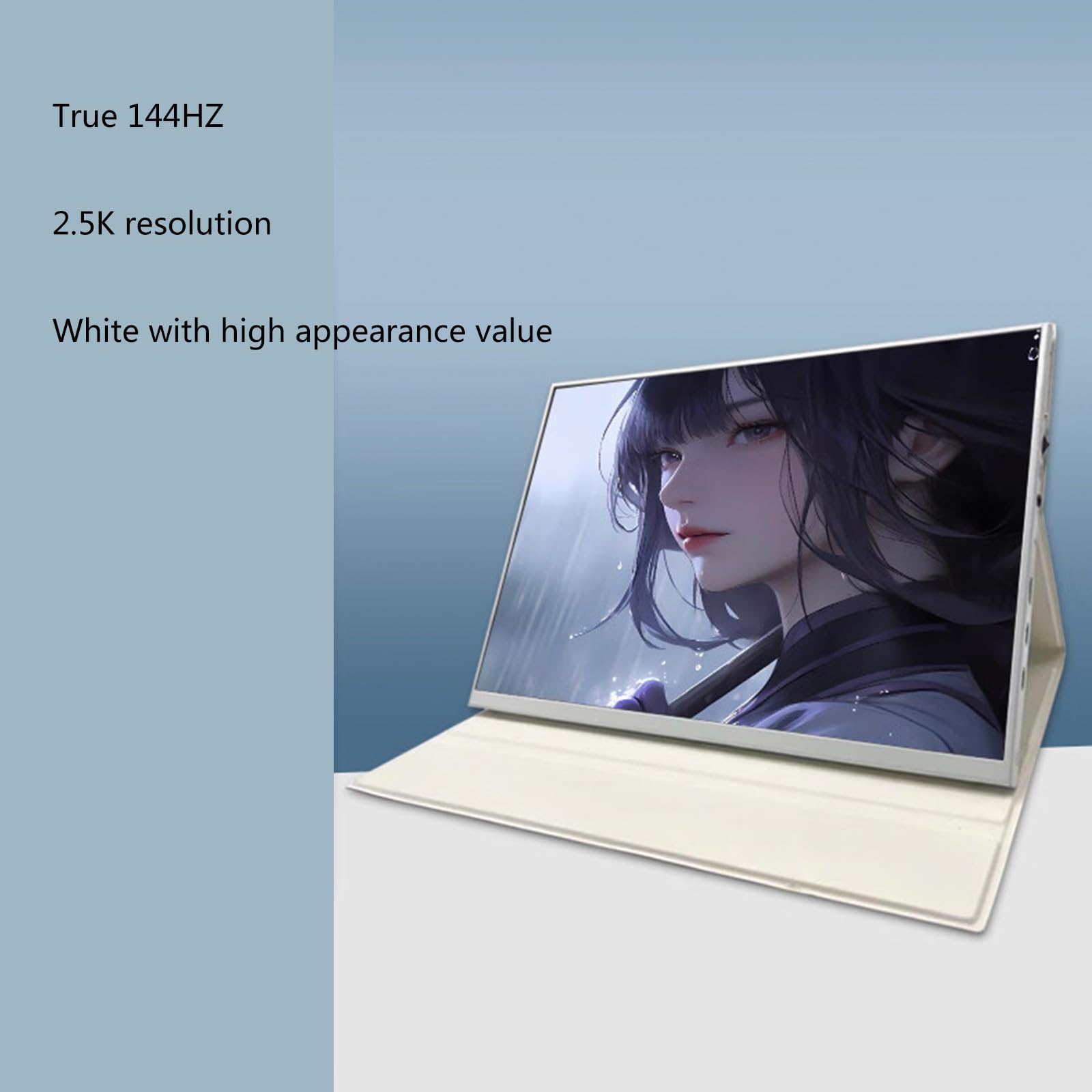 13.5 Inch Portable Monitor 144Hz, 2K 4K External Screen for Laptop, Switch & XSS Gaming, Compact Secondary Display for Work, Travel, and Home Office