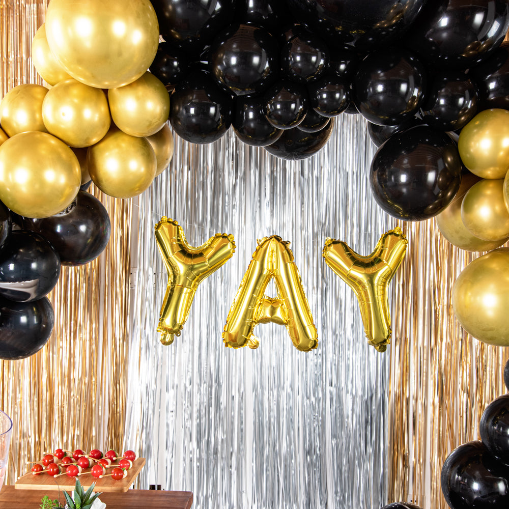 Balloonify Gold Mylar Letter Y Balloon - 16 Inch Large Foil Alphabet Balloon for Birthday Party Decorations, Baby Showers & Graduation Celebrations