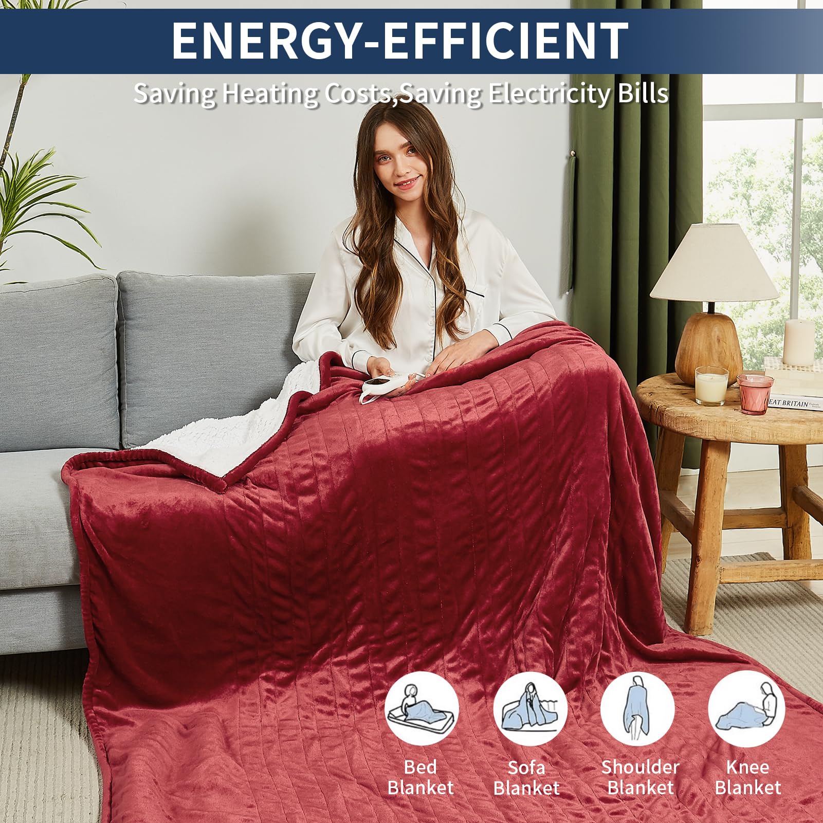 Premium Electric Heated Blanket 100