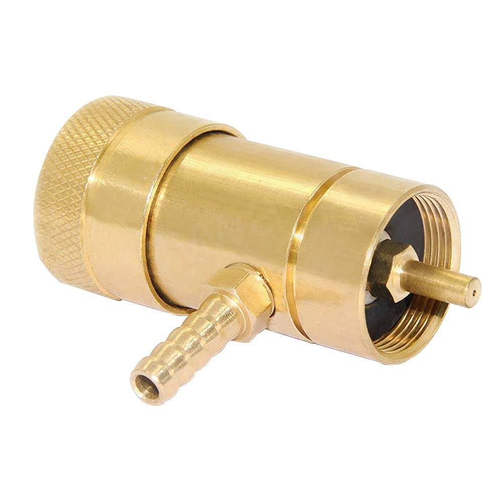 Joywayus Solid Brass Oxygen Regulator Tank Valve with 1/4