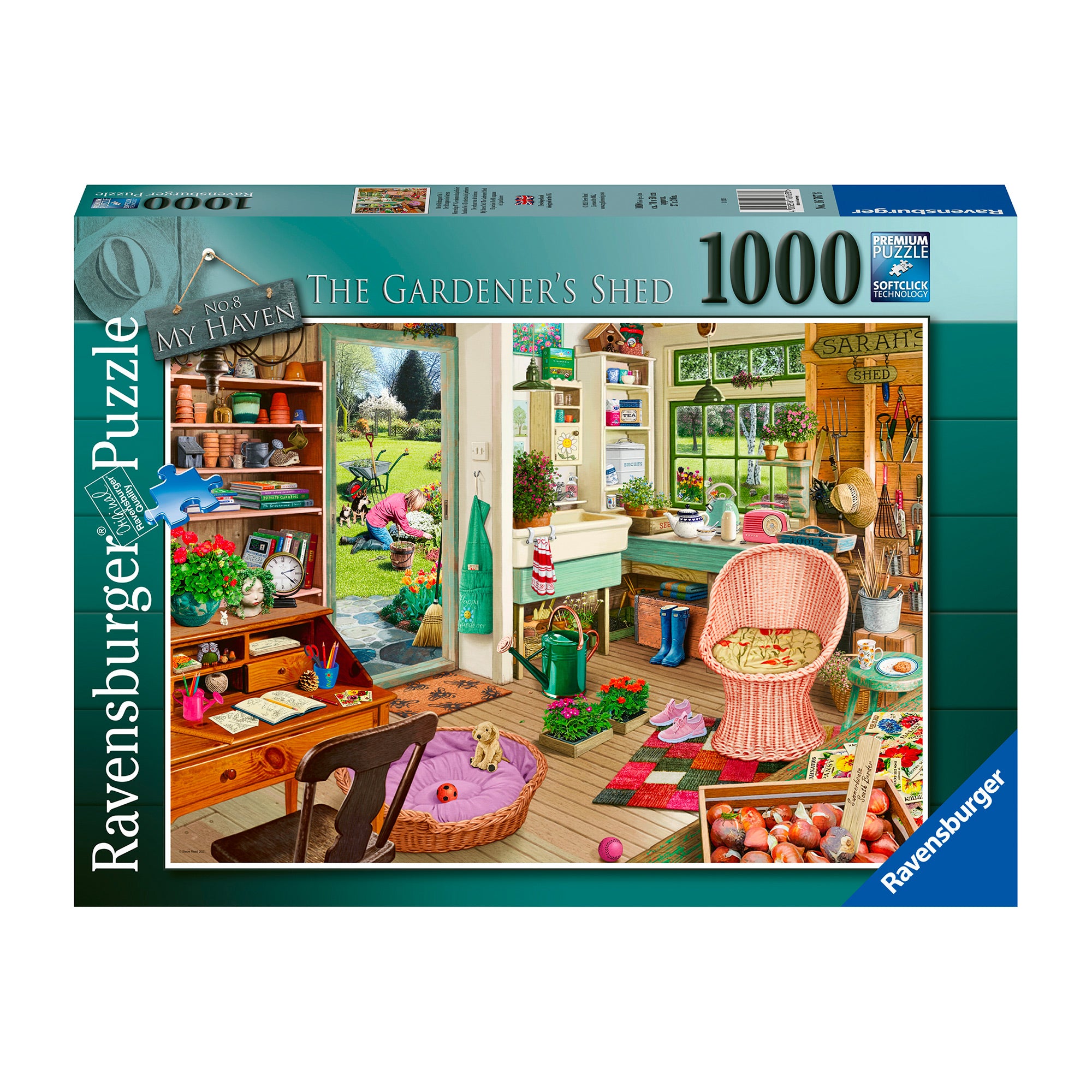 1,000 Piece Jigsaw Puzzle - The Garden Shed - Challenging Adult Puzzle for Relaxation & Stress Relief - Perfect for Family Game Night & Home Decor