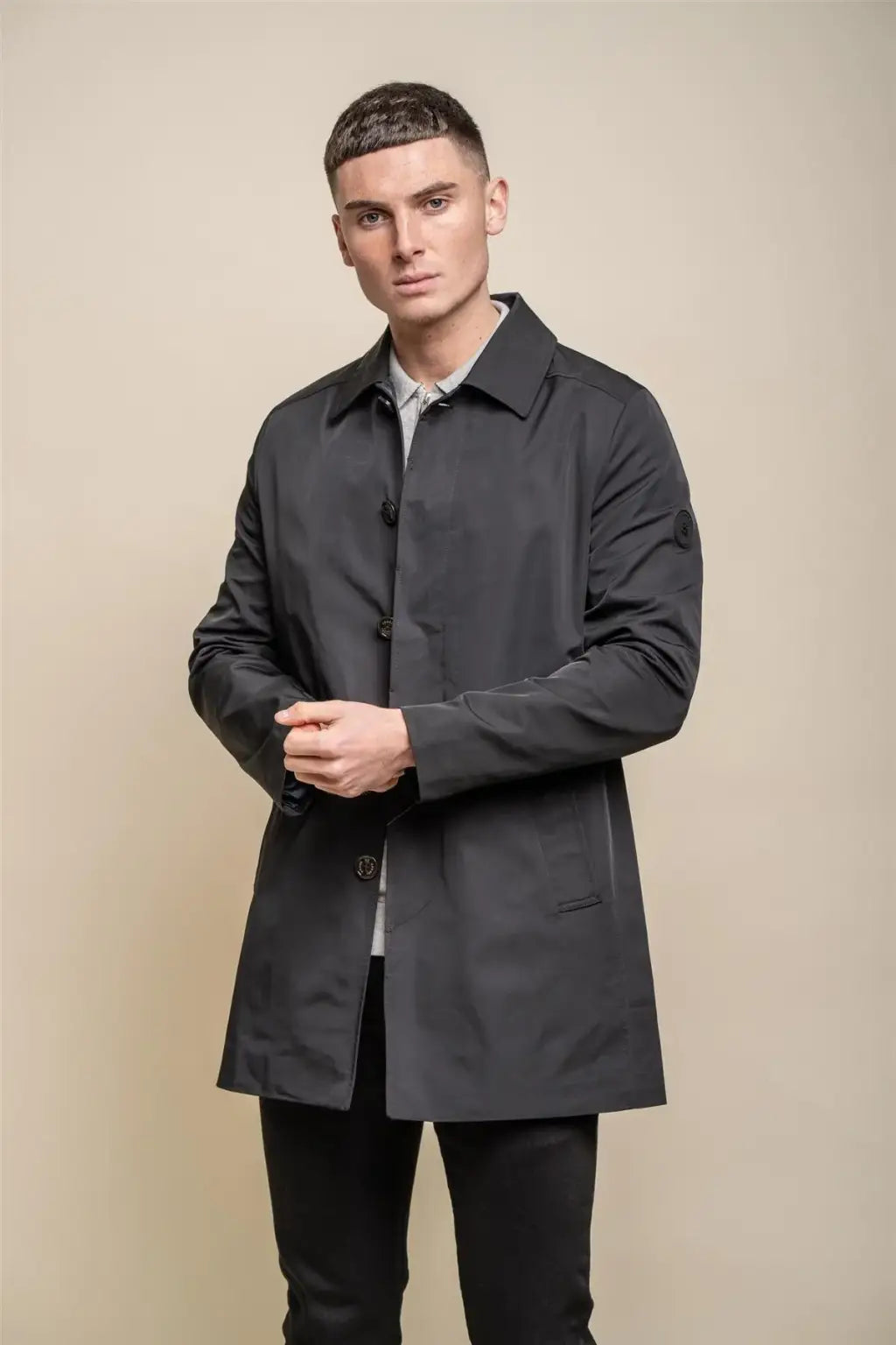Cavani Men's Black Barracuda Winter Coat - Waterproof Windproof Jacket for Outdoor Activities, Hiking & Travel