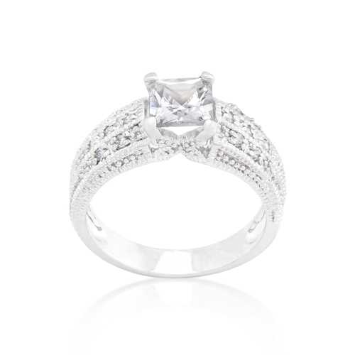 Princess Cut Cubic Zirconia Ring - Elegant & Affordable Engagement Jewelry for Women | Perfect for Proposals, Anniversaries & Special Occasions