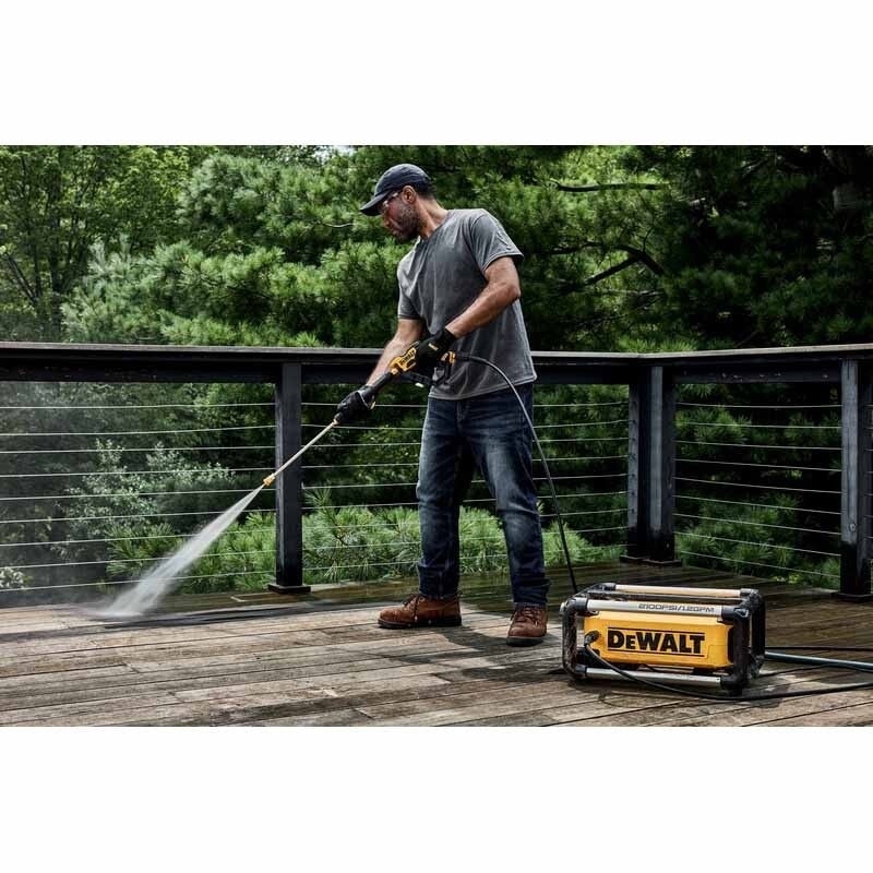 2100 MAX PSI 1.2 GPM 13 Amp Electric Cold Water Pressure Washer for Home & Jobsite Cleaning - Ideal for Driveways, Decks, Patios & Outdoor Surfaces