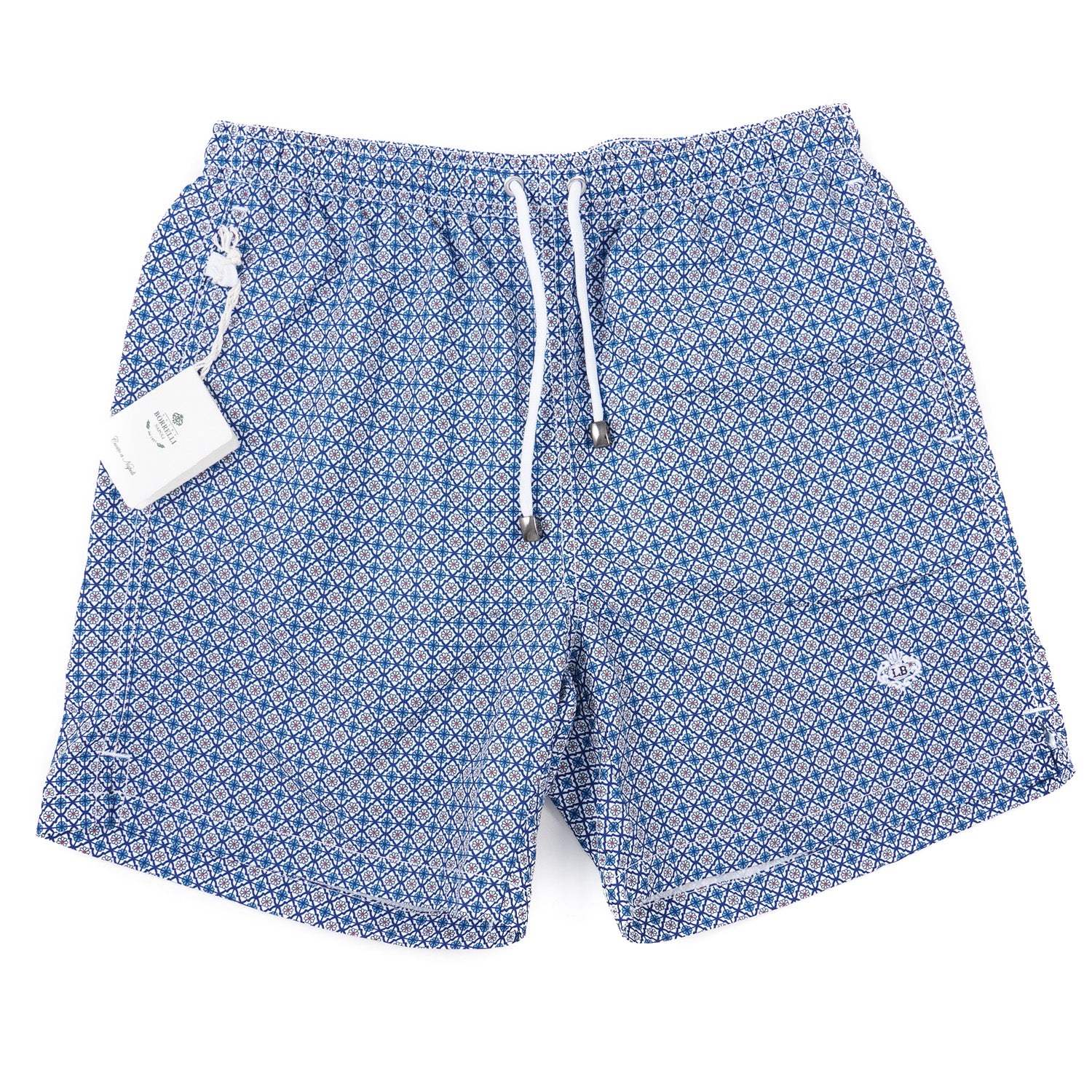 Luigi Borrelli Men's Printed Swim Trunks - Quick Dry, Comfortable Beach Shorts for Swimming, Vacation & Summer Outfits