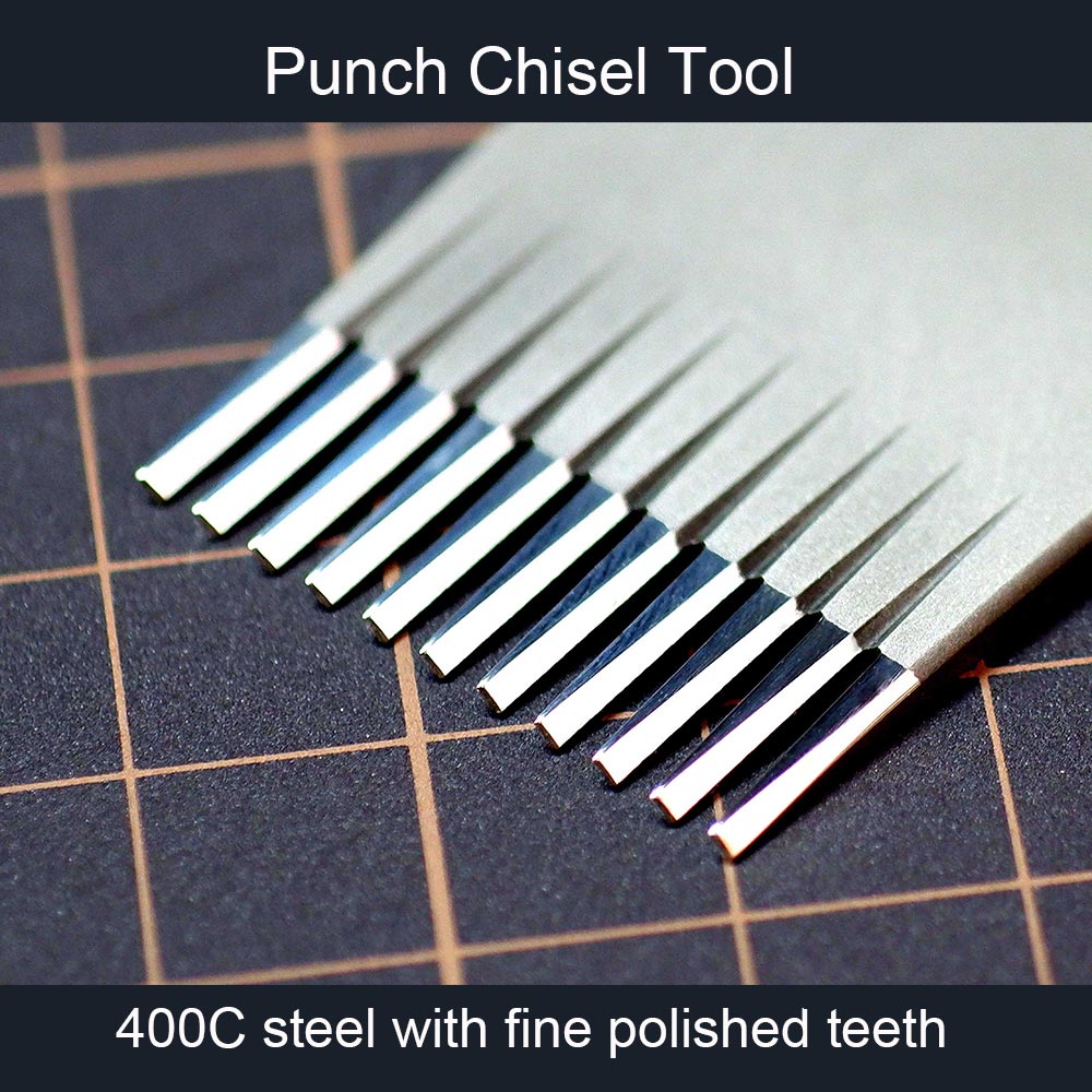BEWAIS Leather Craft Hexagonal Pricking Irons - French Style Stitching Punch Chisel Tool for Leatherworking | DIY Leather Stitching, Bookbinding & Shoemaking Projects