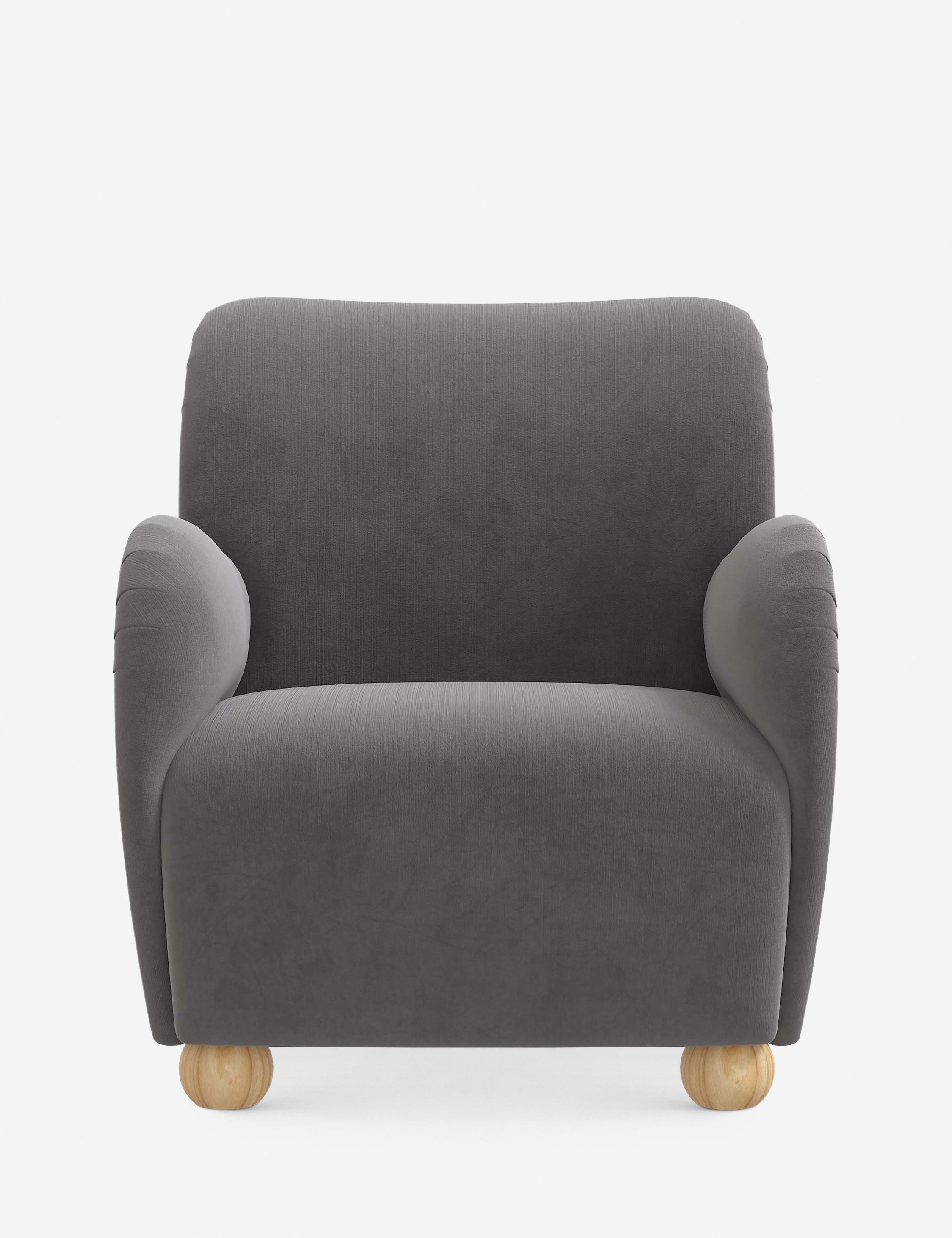 Baird Accent Chair - Modern Upholstered Lounge Chair for Living Room, Bedroom & Office - Comfortable Reading Chair with Sturdy Wooden Legs